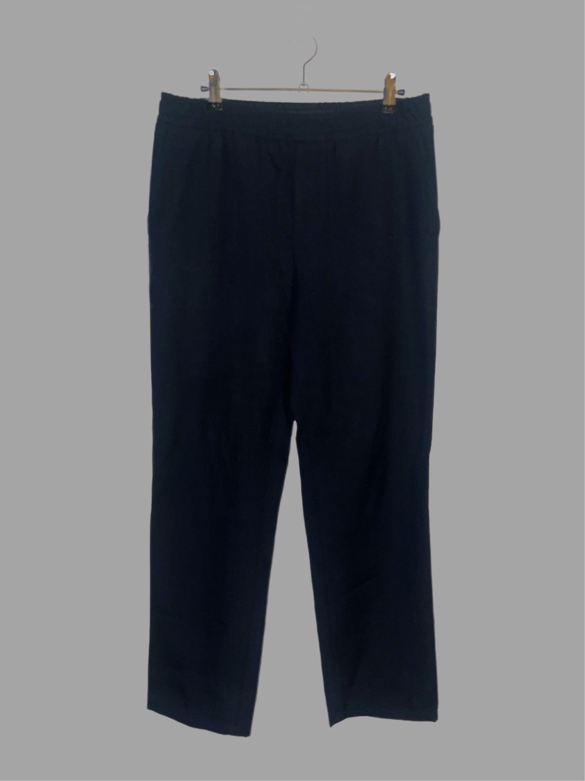 Loewe Wool elastic waist trouser, Navy Size US 31 - 1 Thumbnail