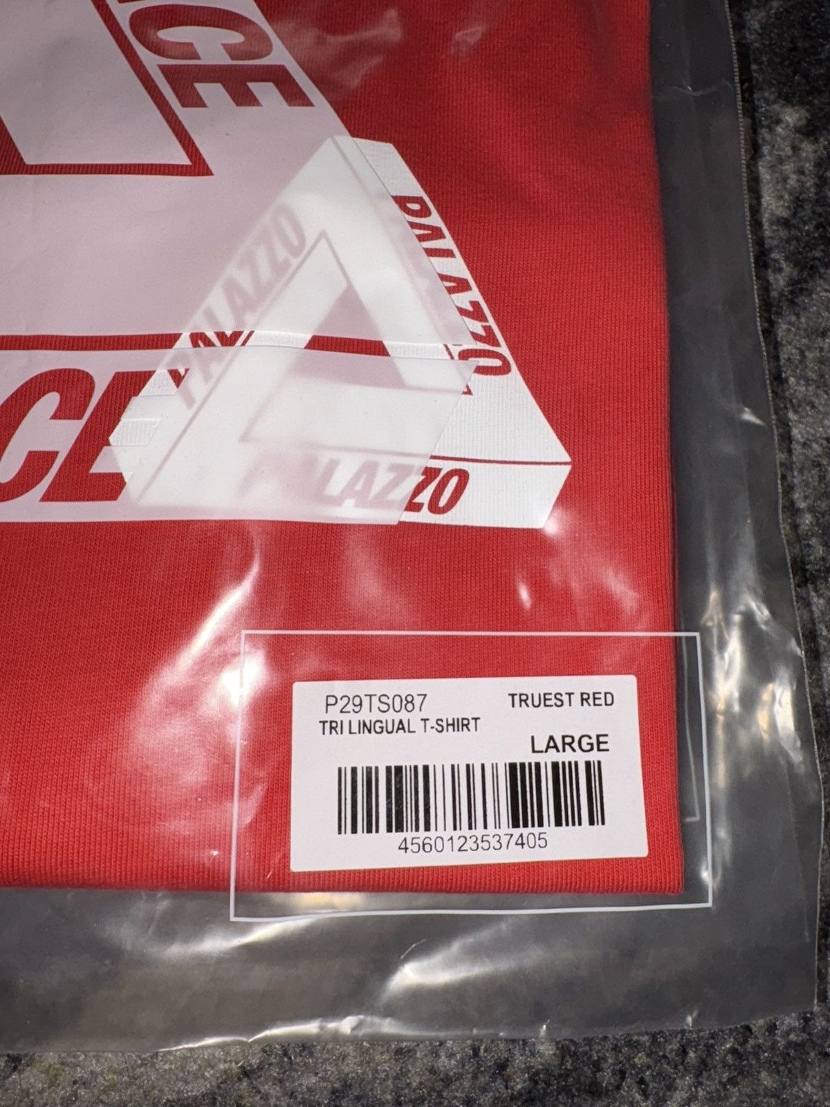 Palace Palace Italian Tri Lingual T-Shirt Red Size US L / EU 52-54 / 3 - 4 Thumbnail