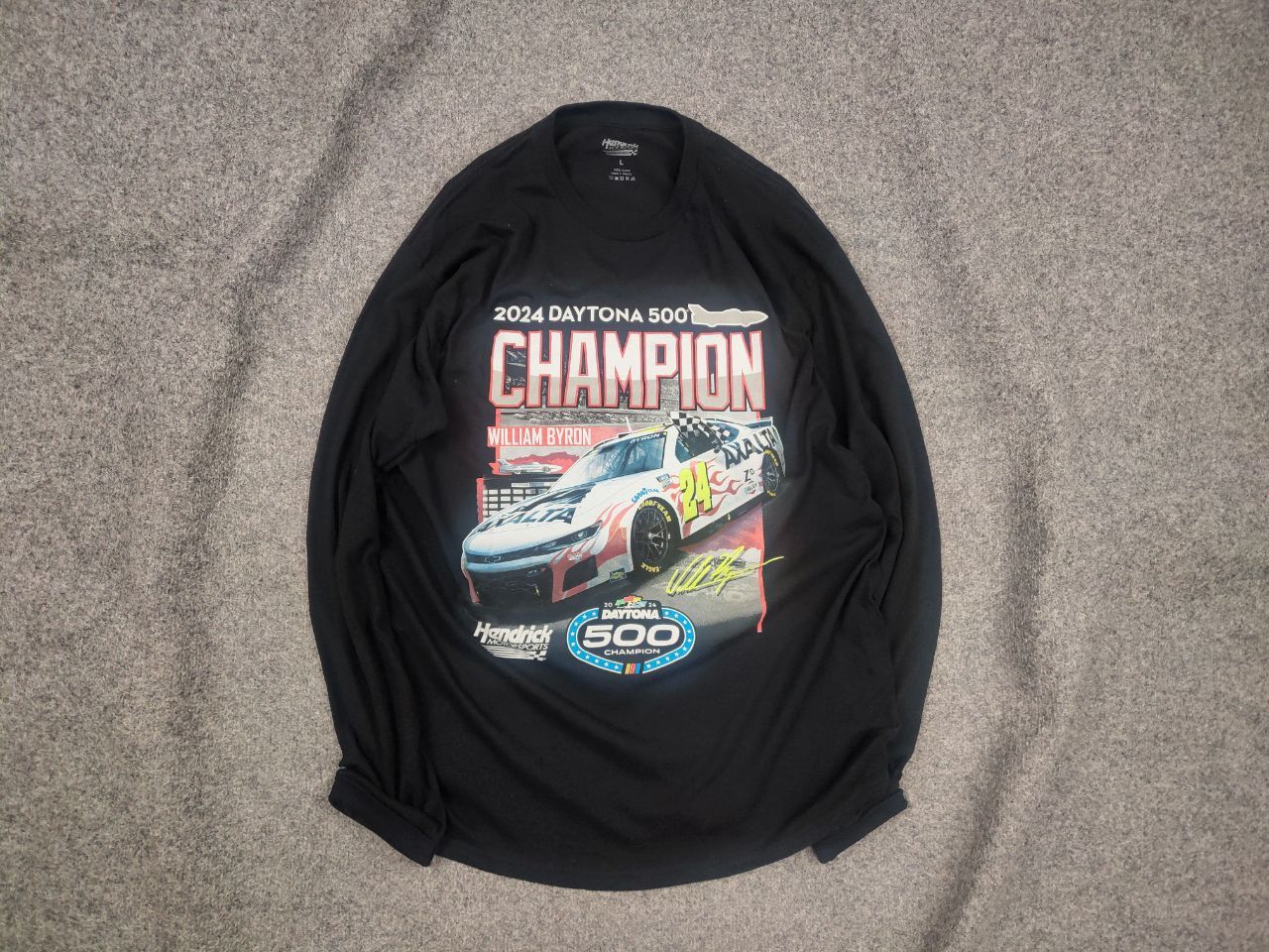 NASCAR Vintage Hendrick moto daytona champion Long sleeve Nascar Size US L / EU 52-54 / 3 - 1 Thumbnail