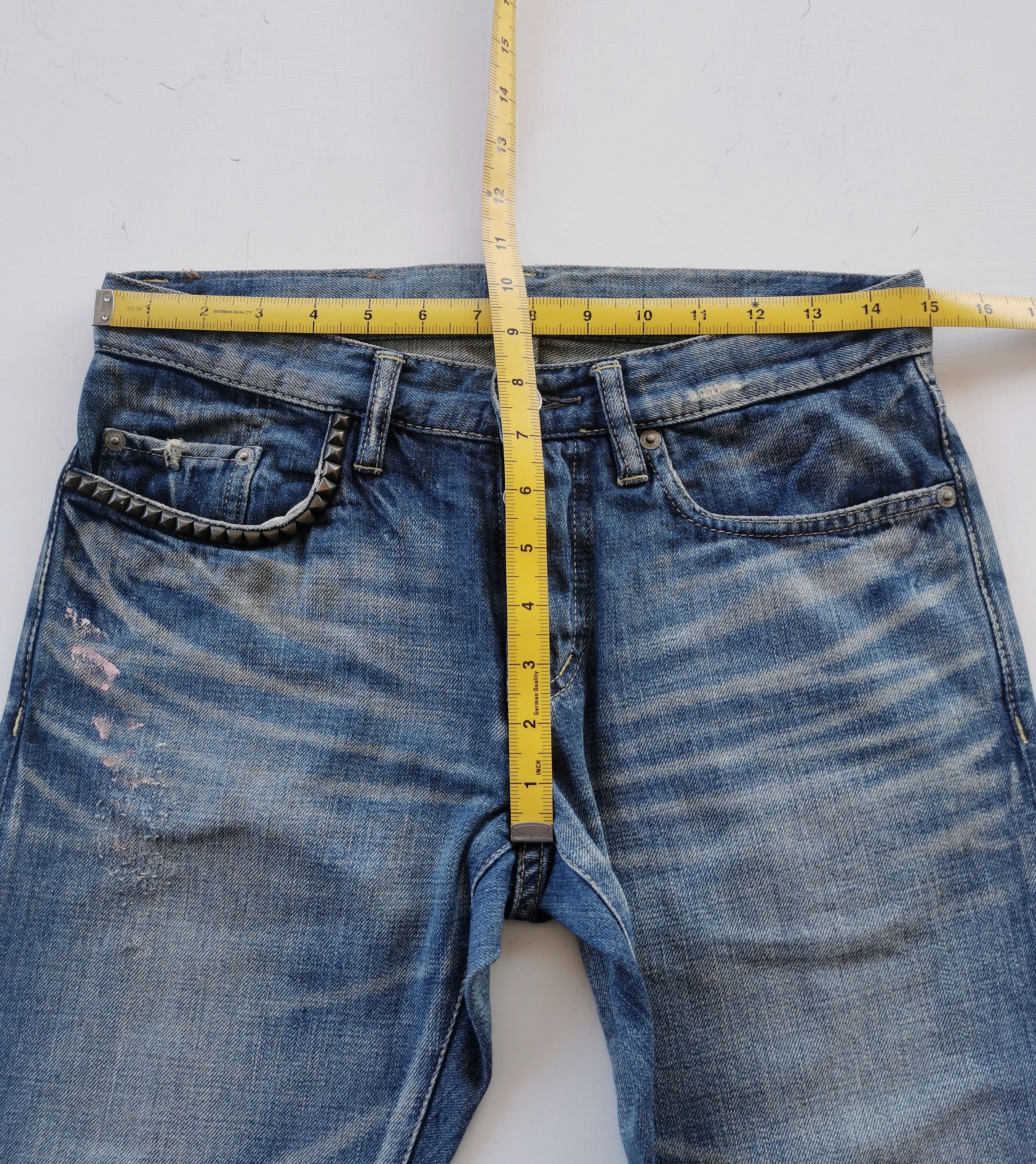 Hysteric Glamour HYSTERIC Hysteric Glamour Vintage Punk Rock Cropped Denim Size US 29 - 4 Thumbnail
