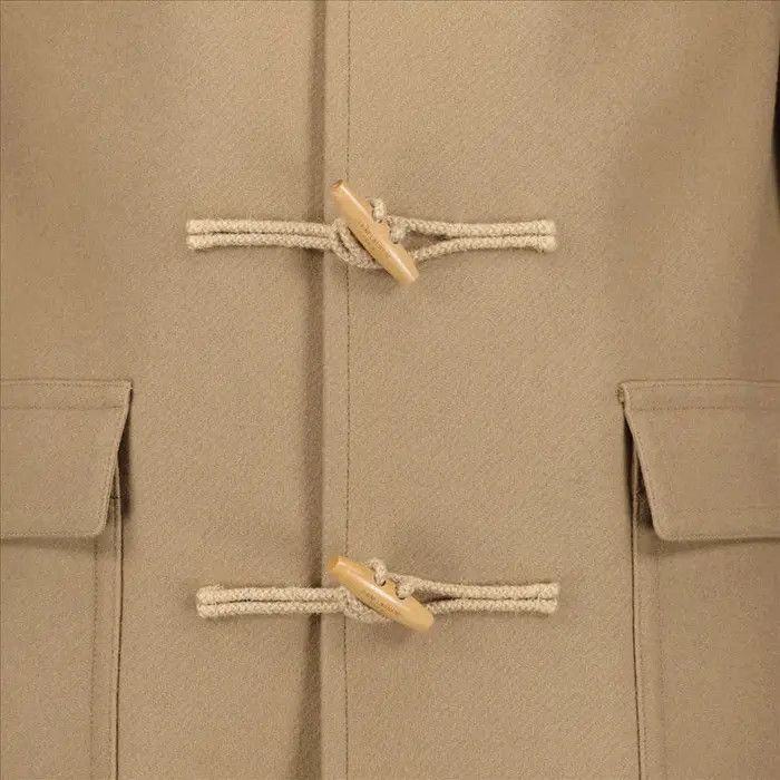 Saint Laurent Paris o1bcso1str1124 Duffle Coat In Wool in Beige Size M / US 6-8 / IT 42-44 - 3 Thumbnail