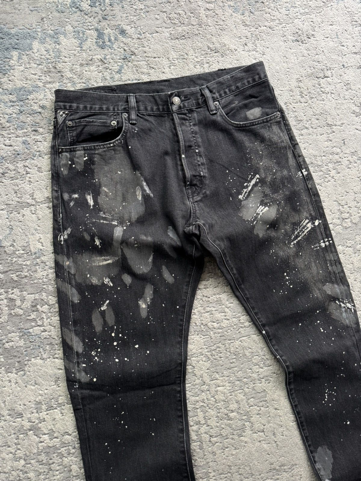 Denim & Supply Ralph Lauren Denim Supply Ralph Lauren Painted Printed Slim Jeans 36/34 Size US 36 / EU 52 - 3 Thumbnail