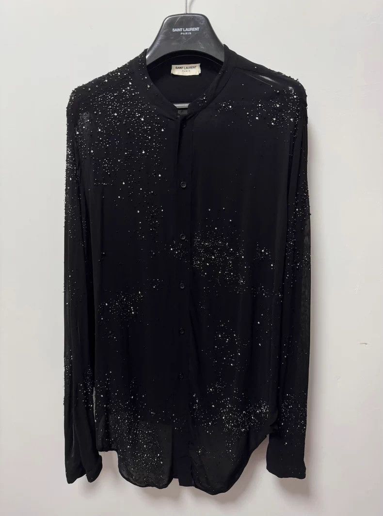Saint Laurent Paris Saint Laurent Paris size 39 20ss show Henry collar rhinest Size US M / EU 48-50 / 2 - 2 Thumbnail