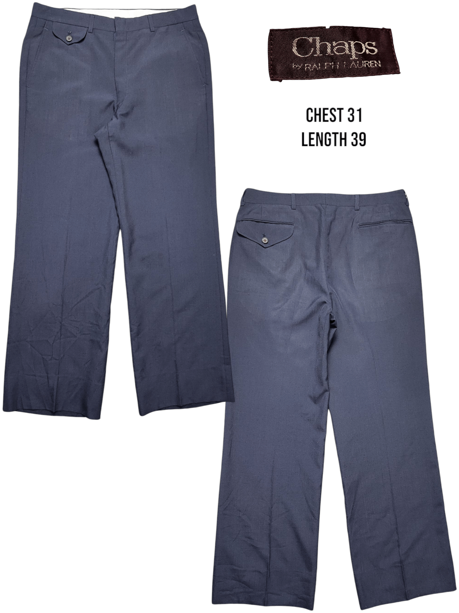 Chaps Ralph Lauren Pinstripe Dress Pants Size US 31 - 1 Thumbnail