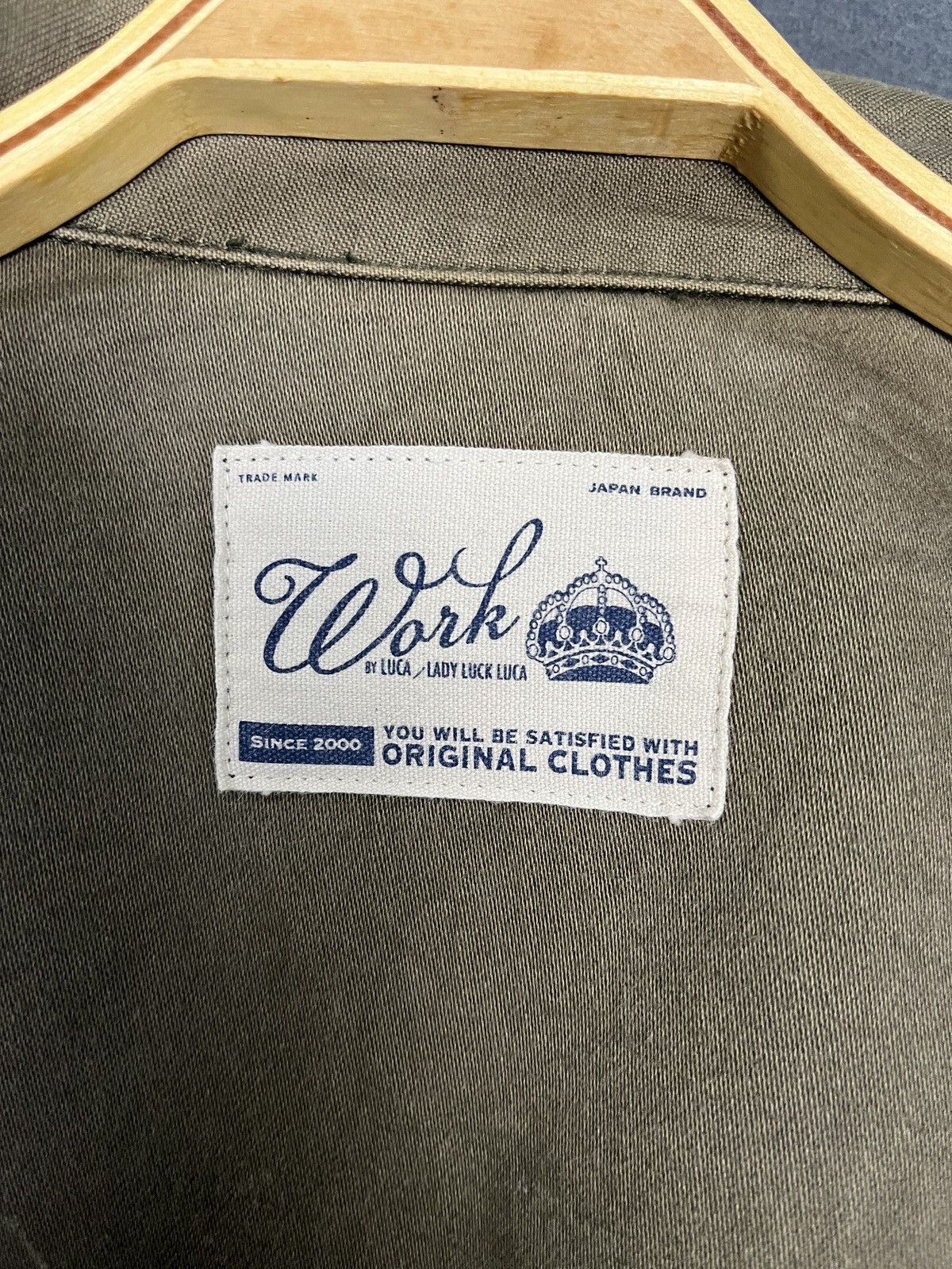Japanese Brand Work by Luca Utility Jacket Garment Stencil Backhit Size S / US 4 / IT 40 - 7 Thumbnail