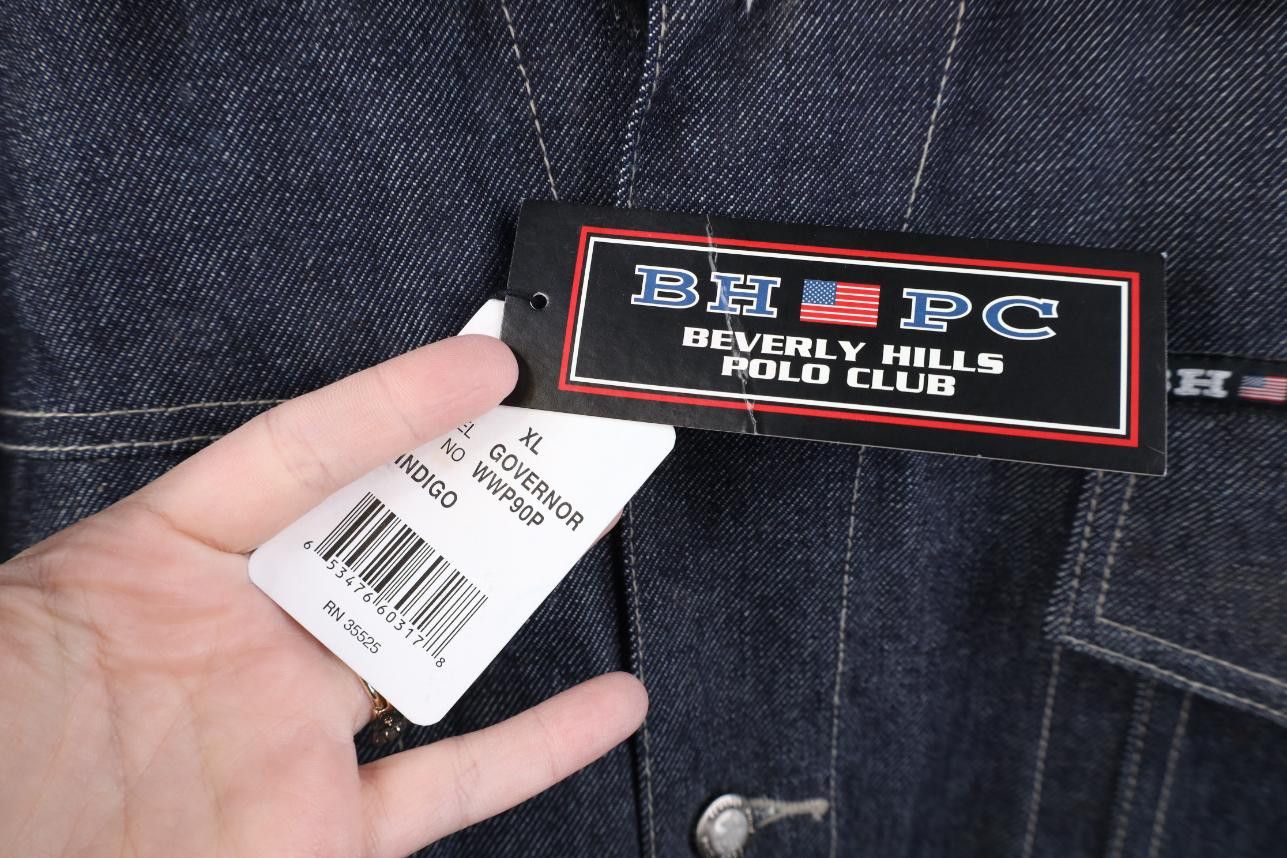 Vintage Deadstock Vintage 90s Streetwear Jean Trucker Jacket Blue Size US XL / EU 56 / 4 - 5 Thumbnail