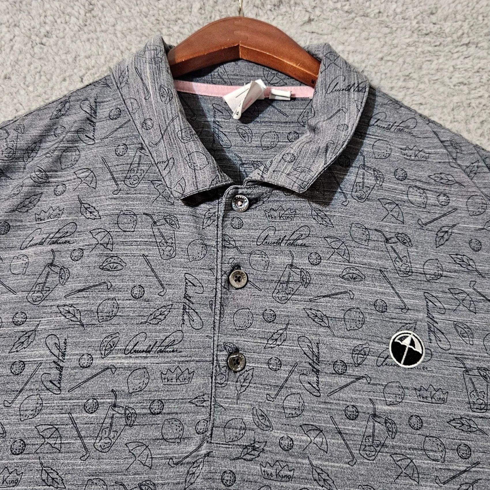 Puma Puma Polo Shirt Blue XL Men Golf Bay Hill Cocktails Arnold Palmer Shirt Polo Men XL Blue Size US XL / EU 56 / 4 - 2 Thumbnail