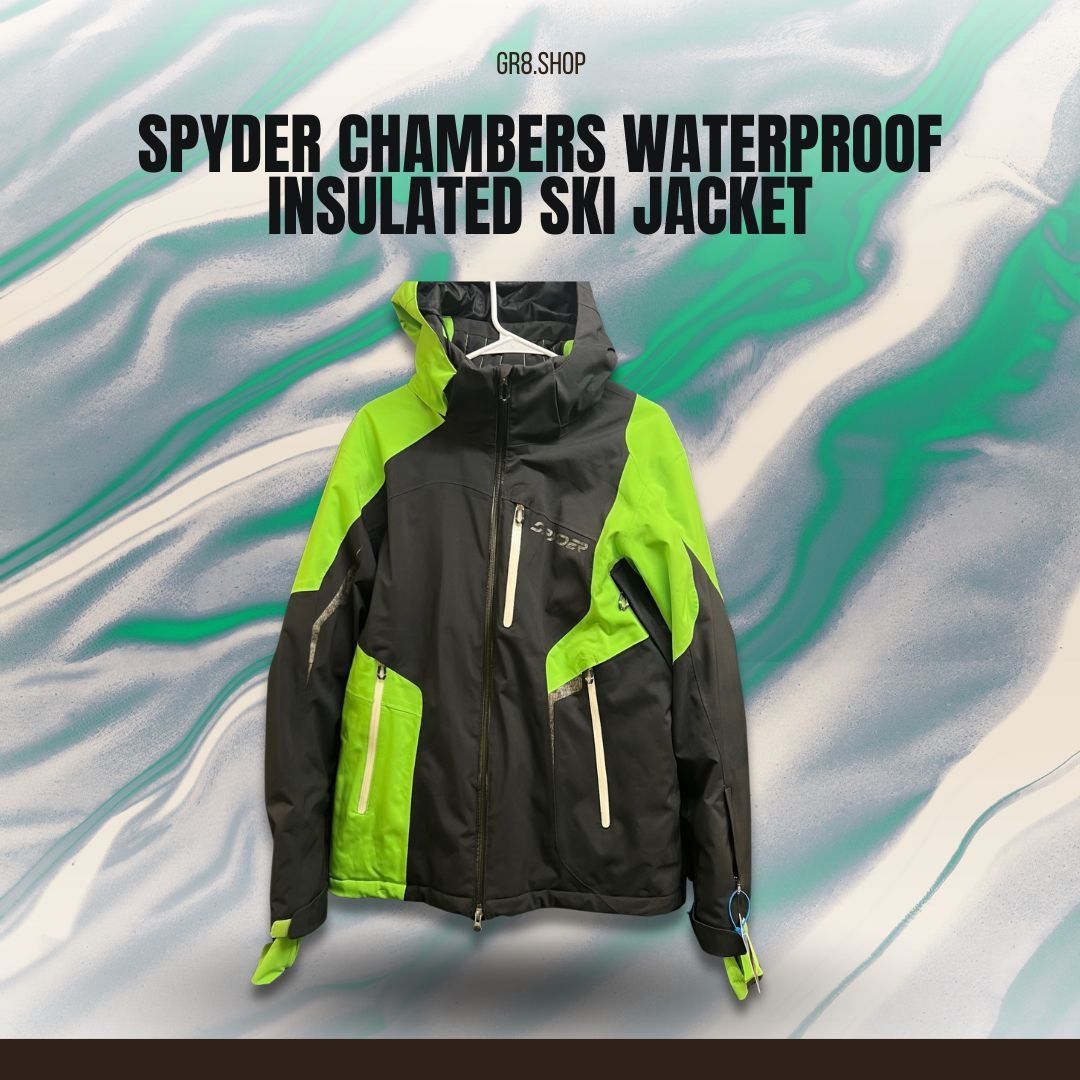 Spyder SPYDER Chambers Waterproof Insulated Ski Jacket Medium Black Size US M / EU 48-50 / 2 - 1 Thumbnail