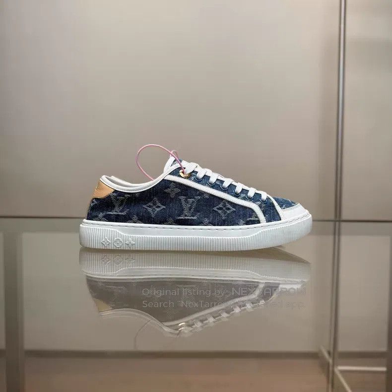 Louis Vuitton Louis Vuitton 25SS Tannin Denim Full Print Board Shoes Size US 6 / IT 36 - 5 Thumbnail