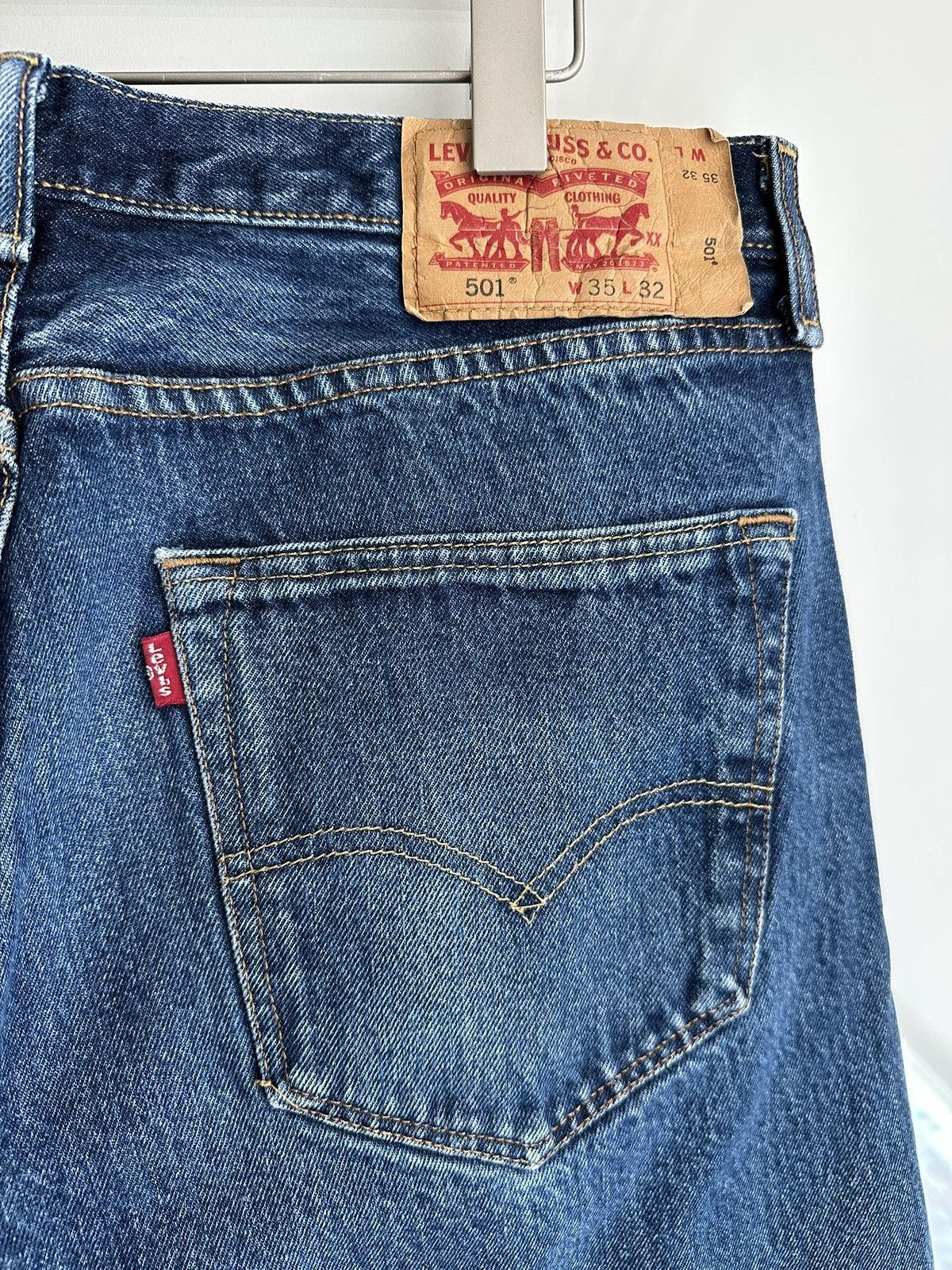 Levi's Vintage Medium Wash Levi’s 501 Jeans Size US 36 / EU 52 - 6 Thumbnail