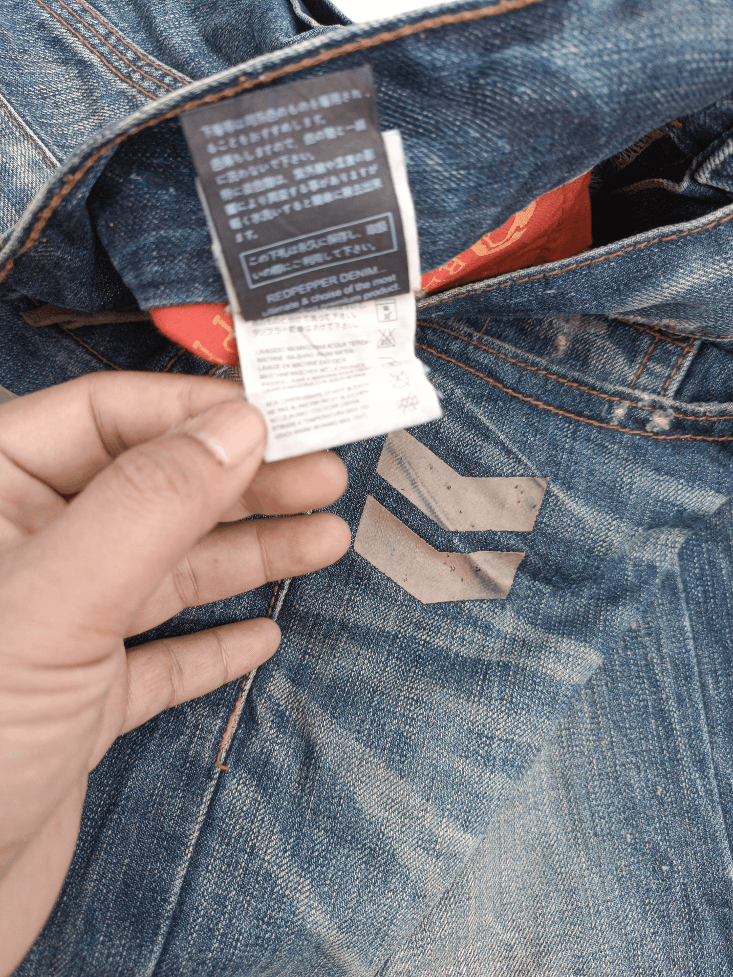 Chip & Pepper × Japanese Brand 🔥FYEE🔥Vintage Red Pepper Distressed Whiskers Denim Size US 32 / EU 48 - 11 Thumbnail