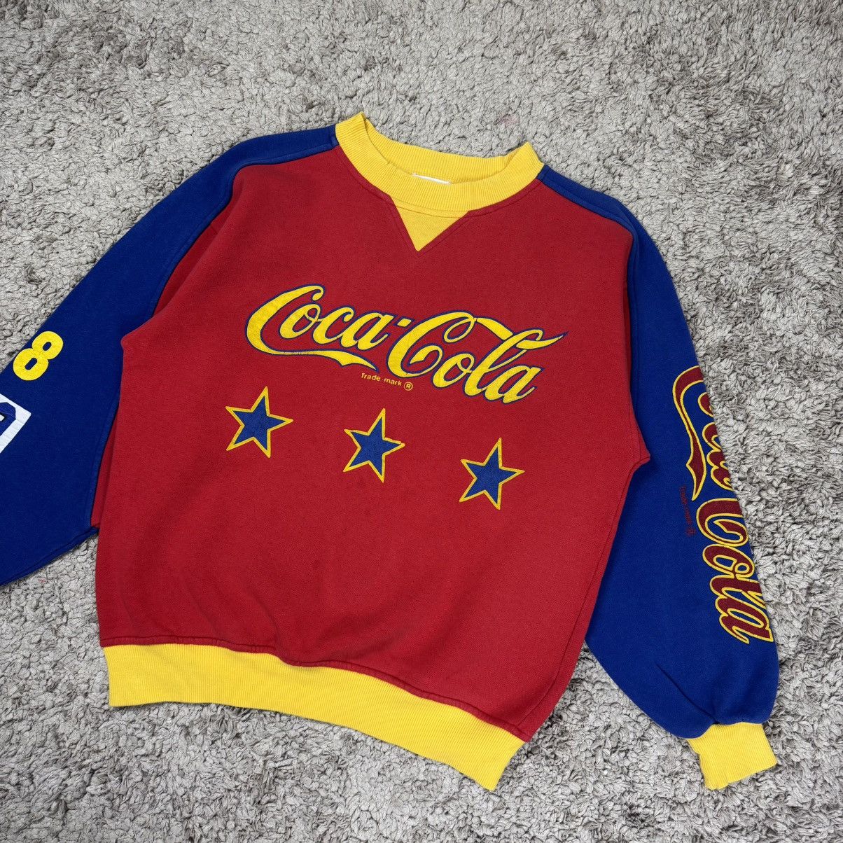 Coca Cola Vintage Coca Cola Colour Block Sweatshirt Size US M / EU 48-50 / 2 - 4 Thumbnail
