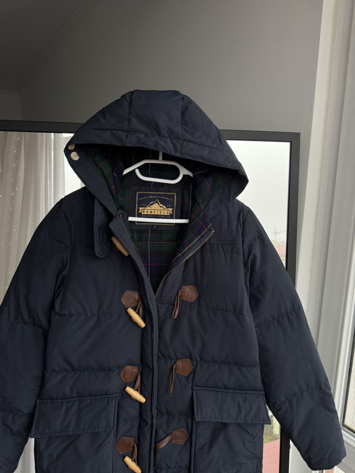 Penfield Penfield Men’s Navy Down Duffle Coat Hooded 60/40 Jacket Size US S / EU 44-46 / 1 - 2 Thumbnail