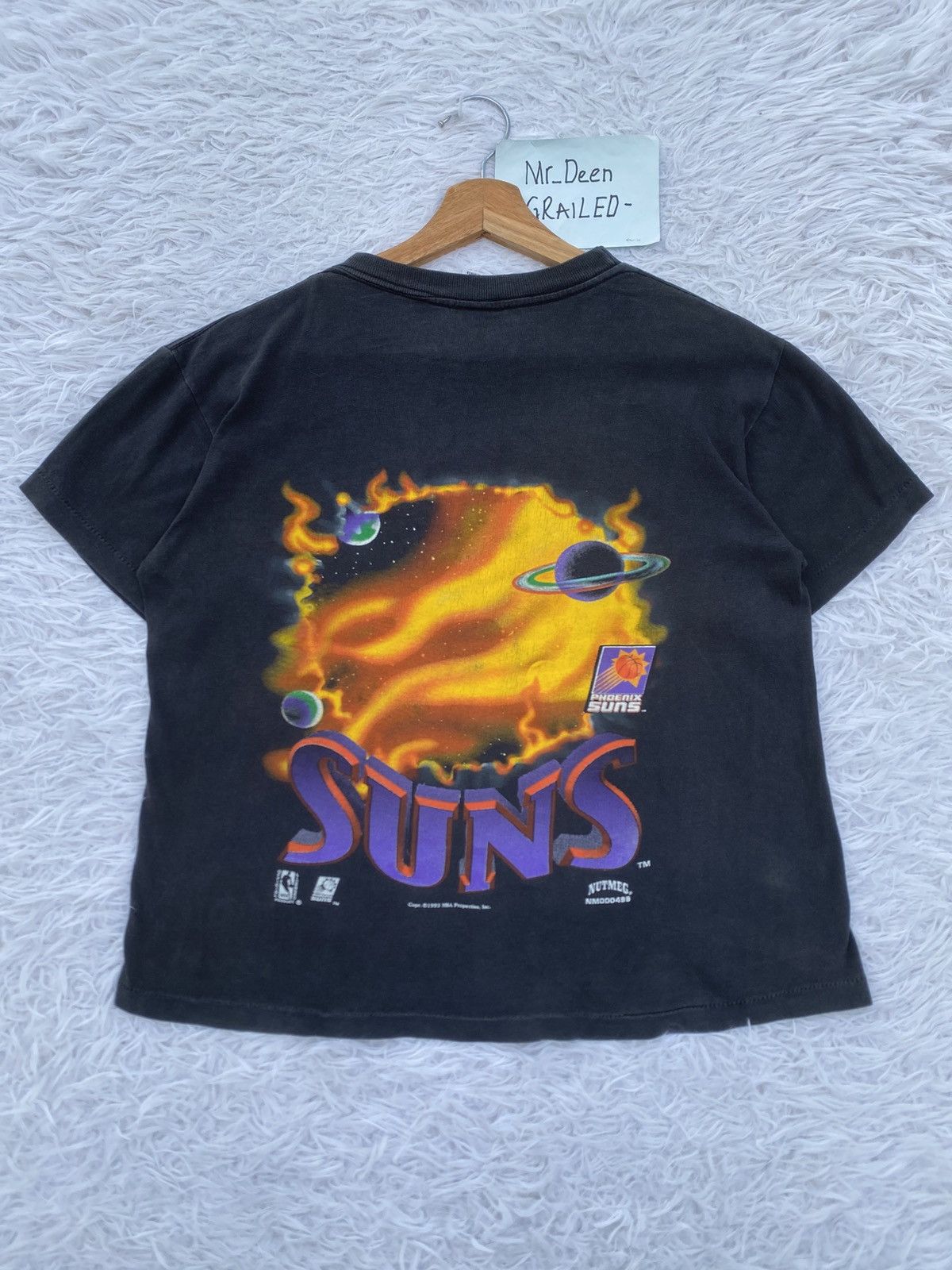 NBA Vtg 1993 Nutmeg Phoenix Suns Big Logo Fire Outer Space Tee Size US M / EU 48-50 / 2 - 12 Thumbnail