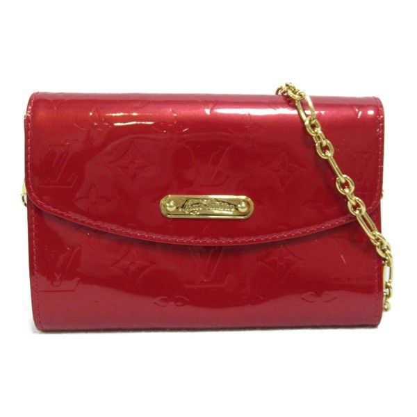 image of Louis Vuitton Monogram Vernis Bel Air in Red, Women's