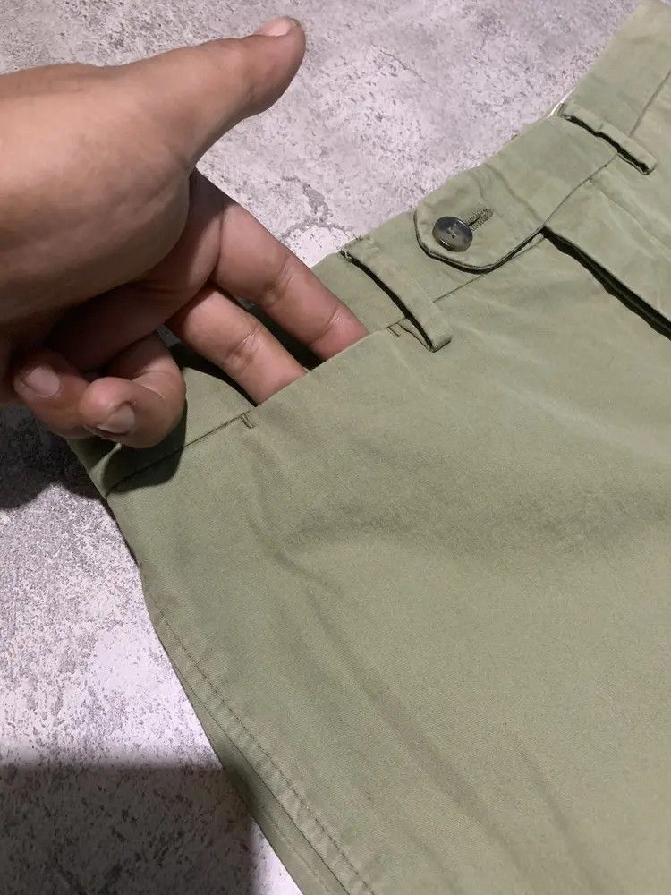 Officine Generale 'paul' pant it cotton Linen army green pants Size US 30 / EU 46 - 3 Thumbnail