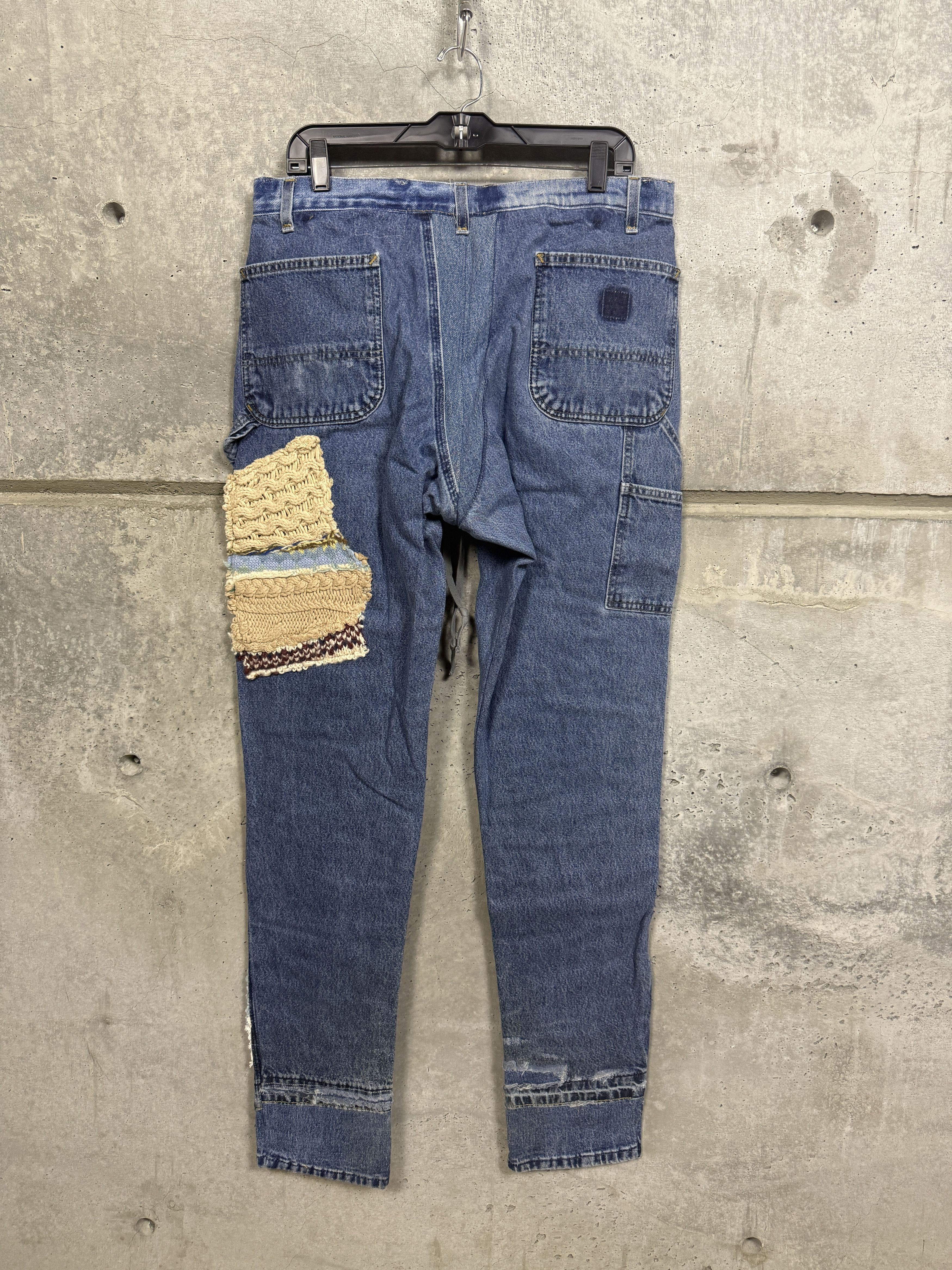 Greg Lauren $1425 Greg Lauren Denim Sweater 34 Lounge Pants Size US 32 / EU 48 - 2 Thumbnail