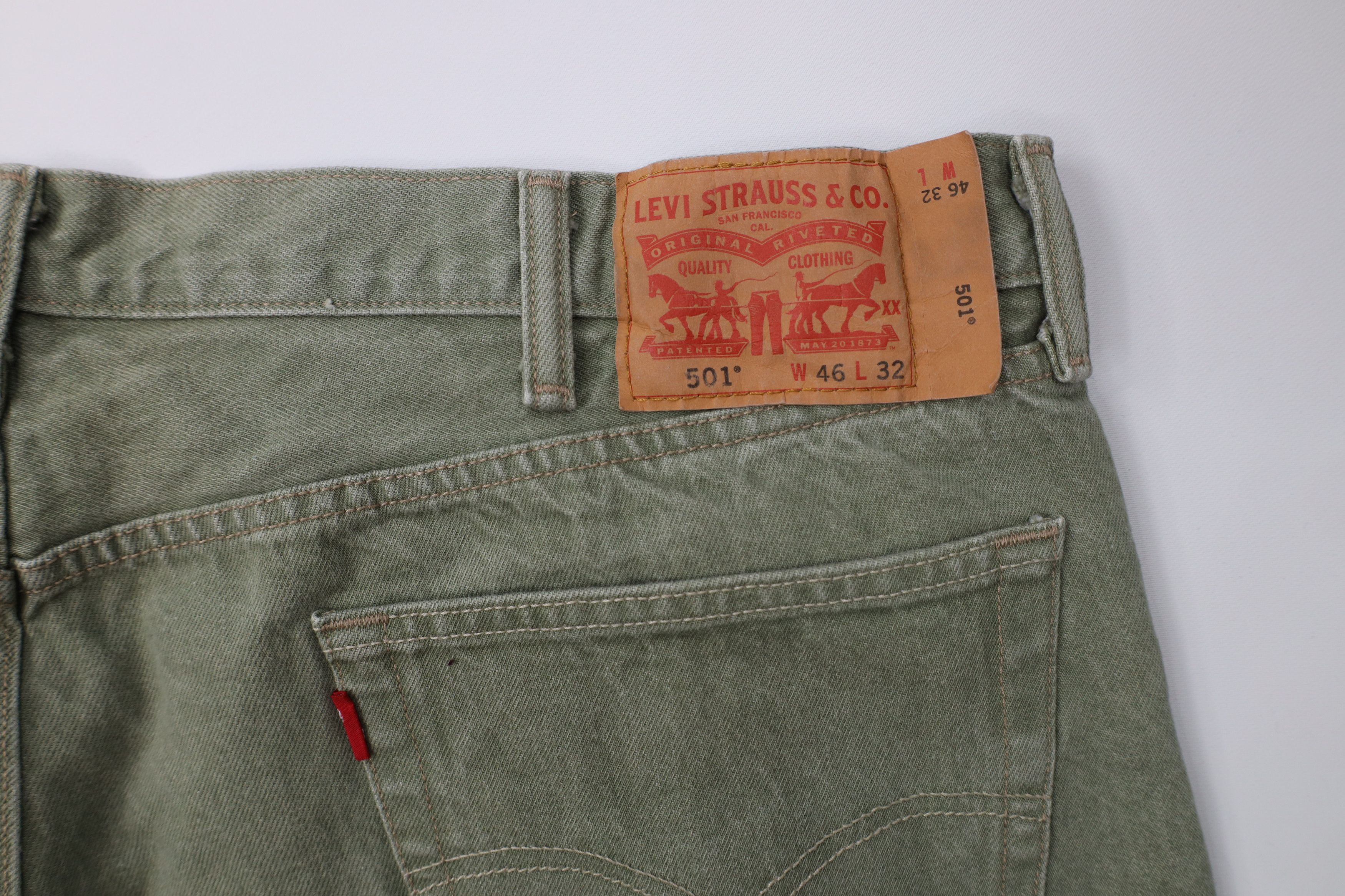 Levi's Vintage Y2K Levis 501xx Fly Original Straight Leg Jeans Size US 44 / EU 60 - 13 Thumbnail