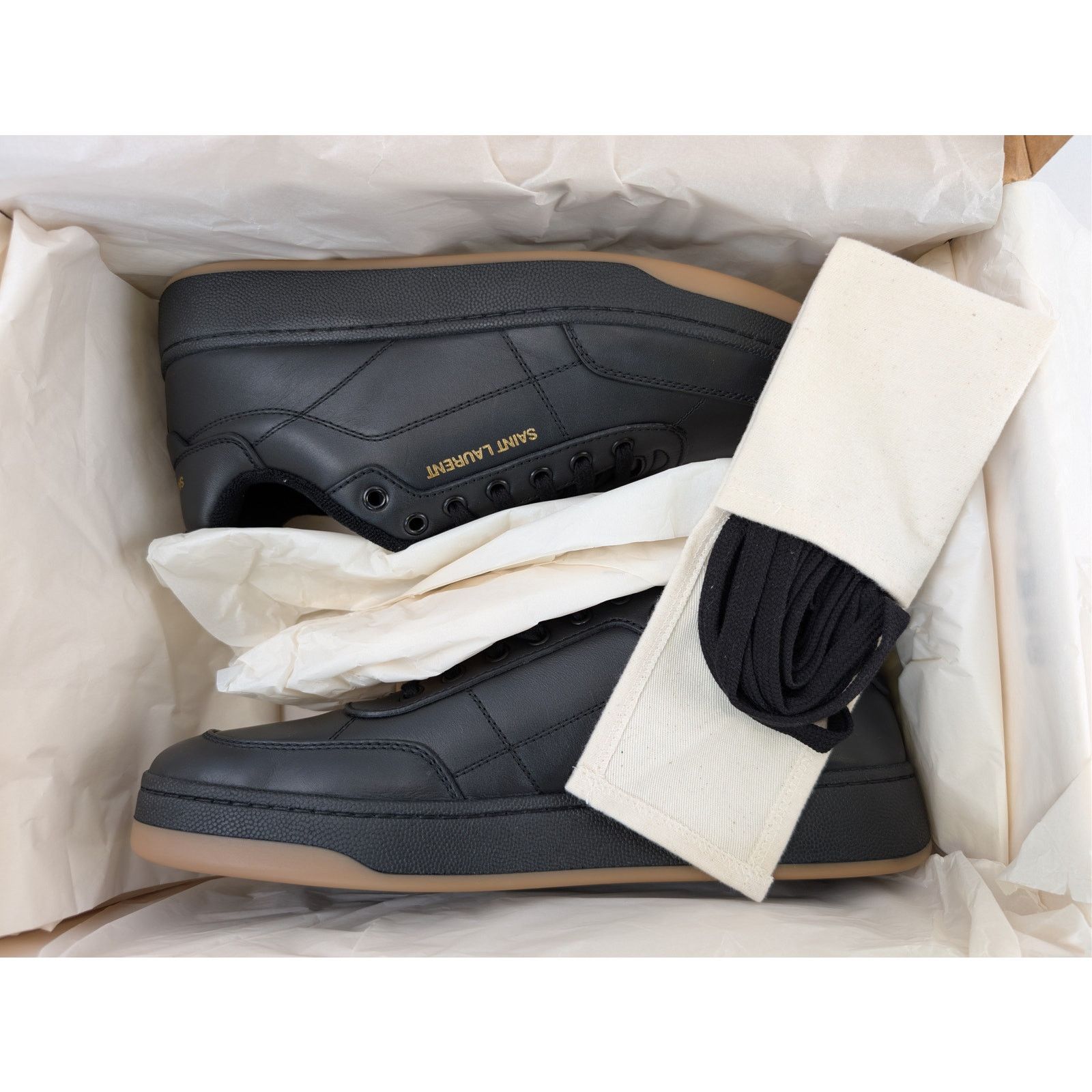 Saint Laurent Paris o1rshd1 Greenwich Low top Sneakers in Nero Size US 10 / EU 43 - 21 Thumbnail