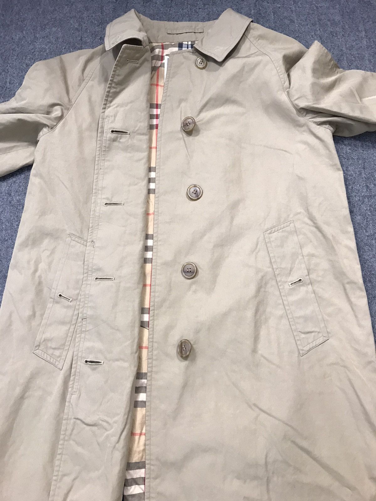 Burberry 90s Burberrys London Trench Coat Jacket Luxury Unisex Wear Size US S / EU 44-46 / 1 - 4 Thumbnail