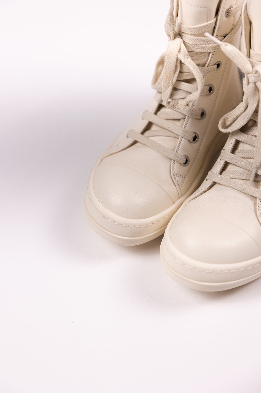 Rick Owens × Rick Owens Drkshdw Rick Owens DRKSHDW Leather High Top Sneakers Size US 5 / IT 35 - 7 Thumbnail