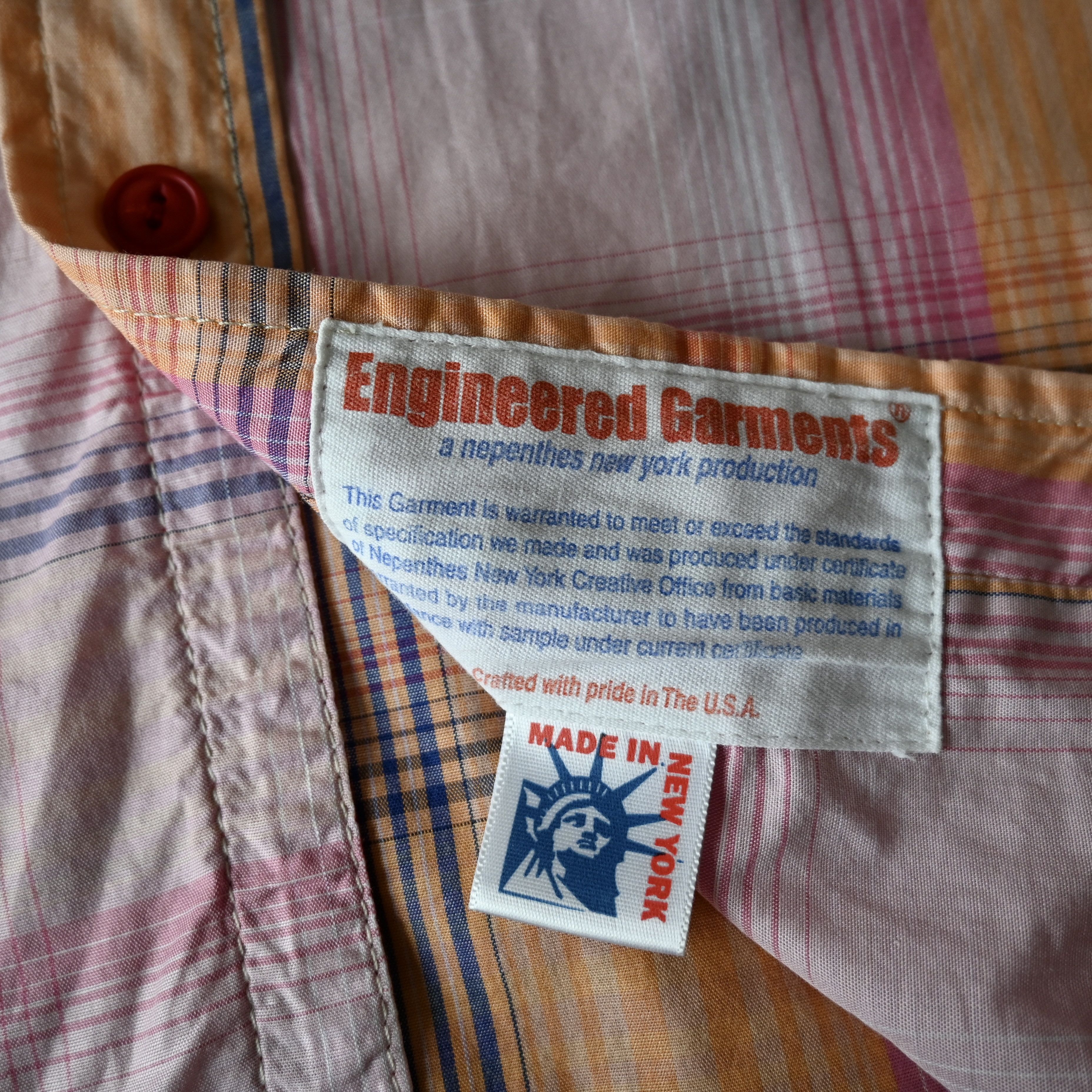 Engineered Garments VTG 2000s Engineered Garments lightweight cotton work shirt Size US S / EU 44-46 / 1 - 14 Thumbnail