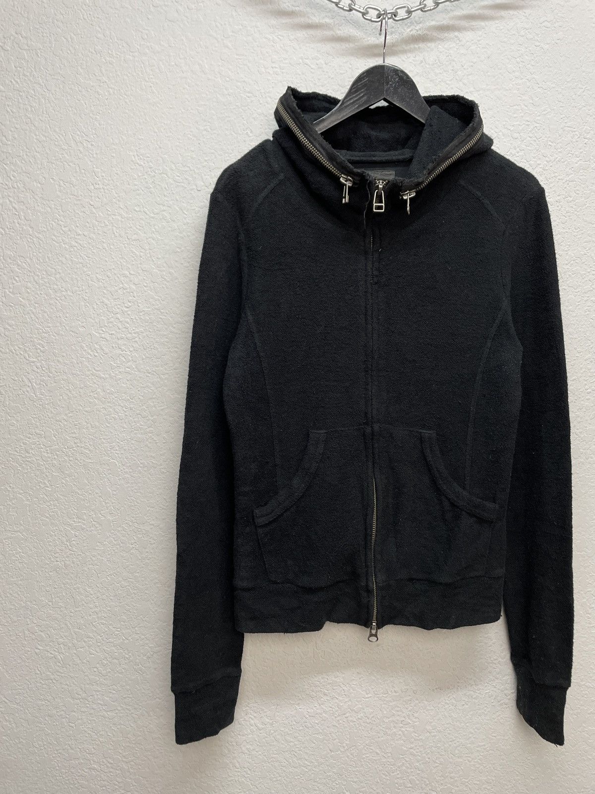 Japanese Brand Vintage Midas Rick Owens Vibe y2k Style Black Zip Hoodie Size US M / EU 48-50 / 2 - 2 Thumbnail