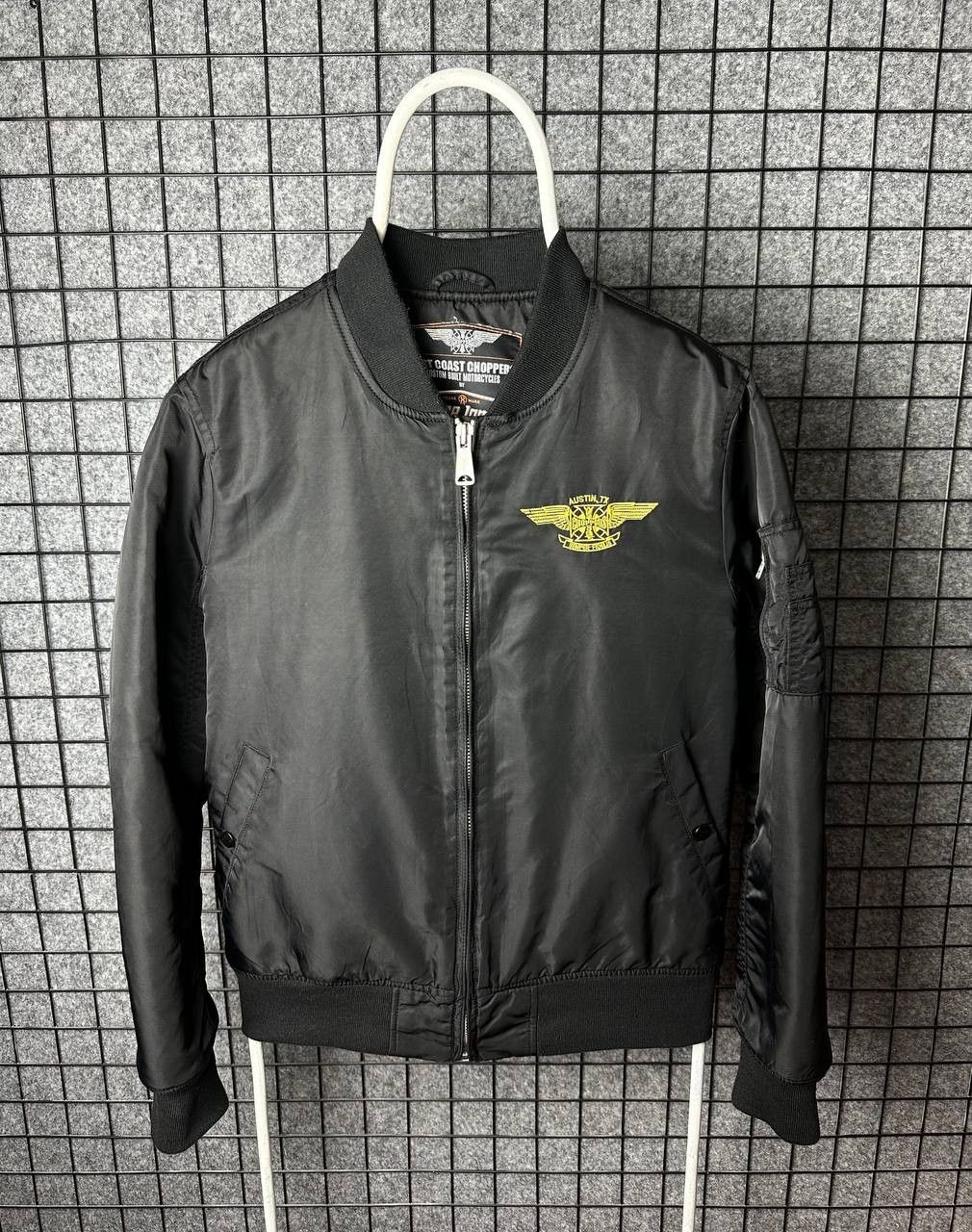 Vintage × West Coast Choppers West Cost Choppers Iron Cross Biker Bomber Jacket Size L Size US L / EU 52-54 / 3 - 1 Thumbnail