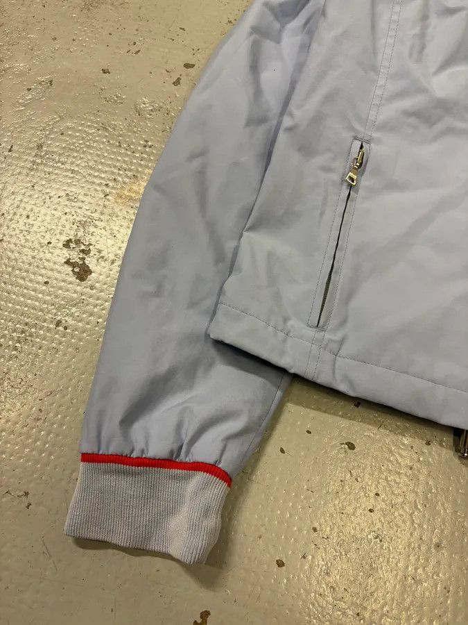 Prada 2000s Prada Light Blue Nylon Sport Racer Jacket Size M / US 6-8 / IT 42-44 - 8 Thumbnail