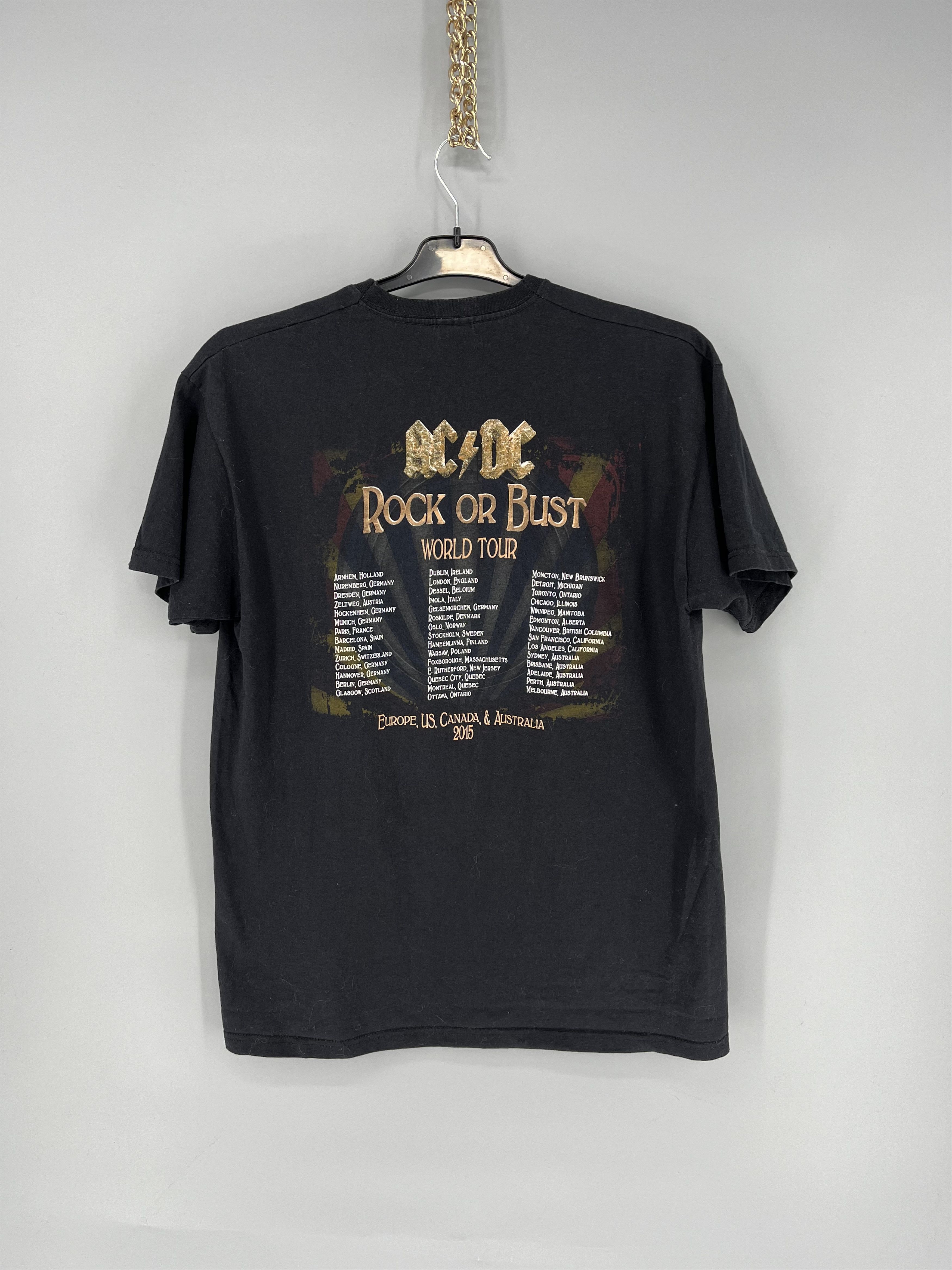 AC/DC × Vintage Vintage Y2K ACDC Rock or Bust Heavy Metal Rock T-Shirt Like Size US L / EU 52-54 / 3 - 8 Thumbnail