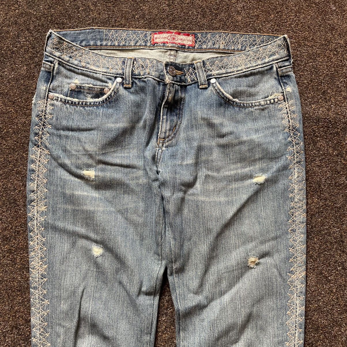 Vintage Vintage Y2K Faded Flare Bootcut Jeans Skate Streetwear 33 Size 33" - 5 Thumbnail