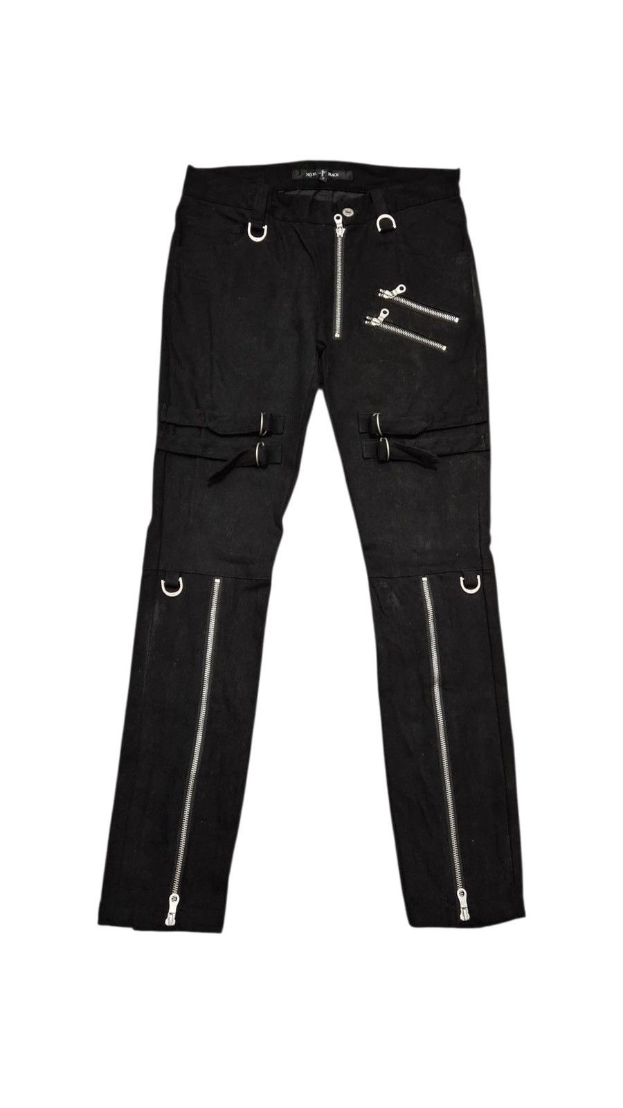 Le Grande Bleu (L.G.B.) × NO ID × Yasuyuki Ishii No id black bondage pants Size US 30 / EU 46 - 5 Thumbnail