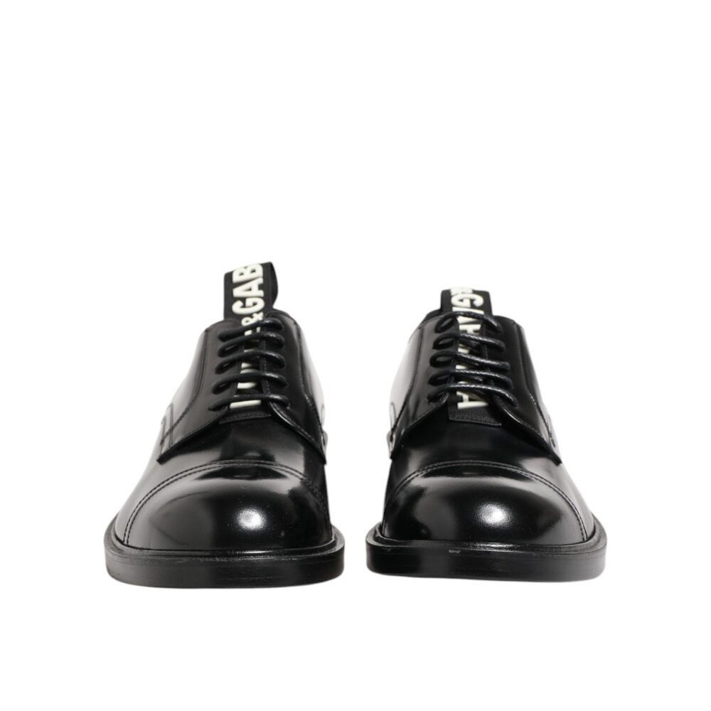 Dolce & Gabbana Dolce & Gabbana Black Leather Dress Lace Up Men Formal Shoes Size US 8 / EU 41 - 2 Thumbnail