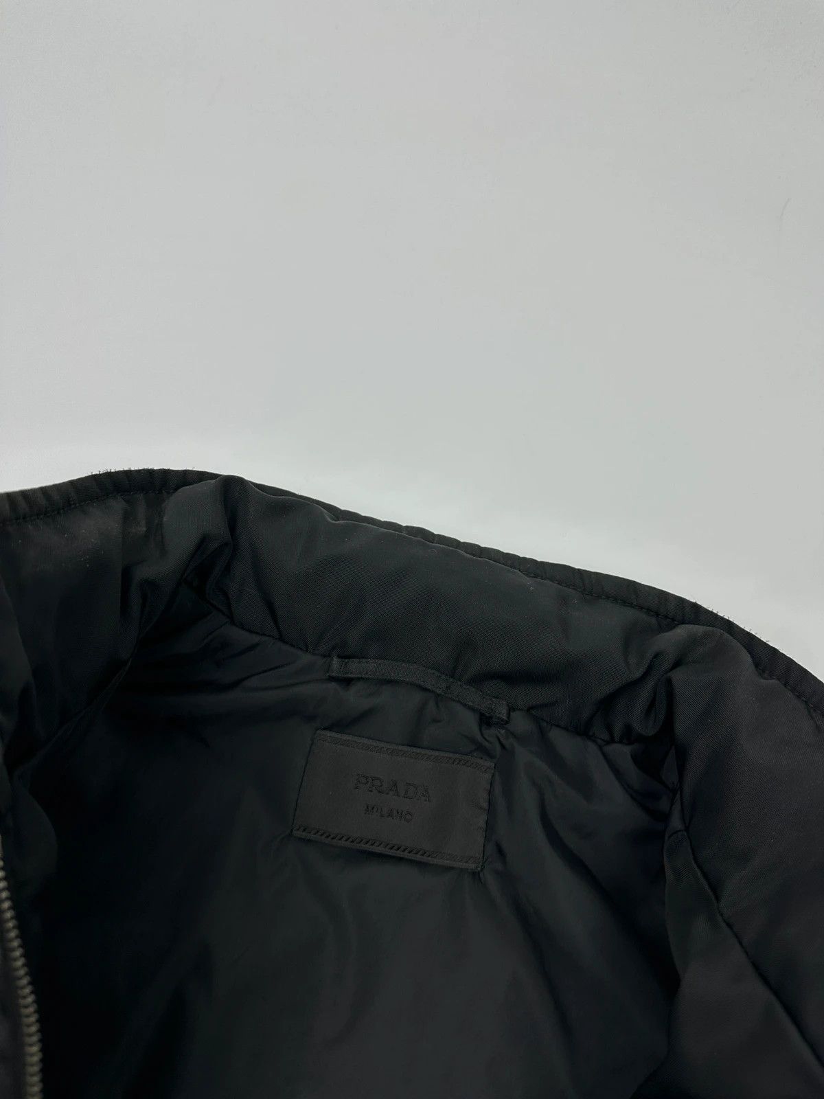 Prada Prada Milano FW2007 Black Thick Hidden Hood Bomber Jacket Size US L / EU 52-54 / 3 - 11 Thumbnail