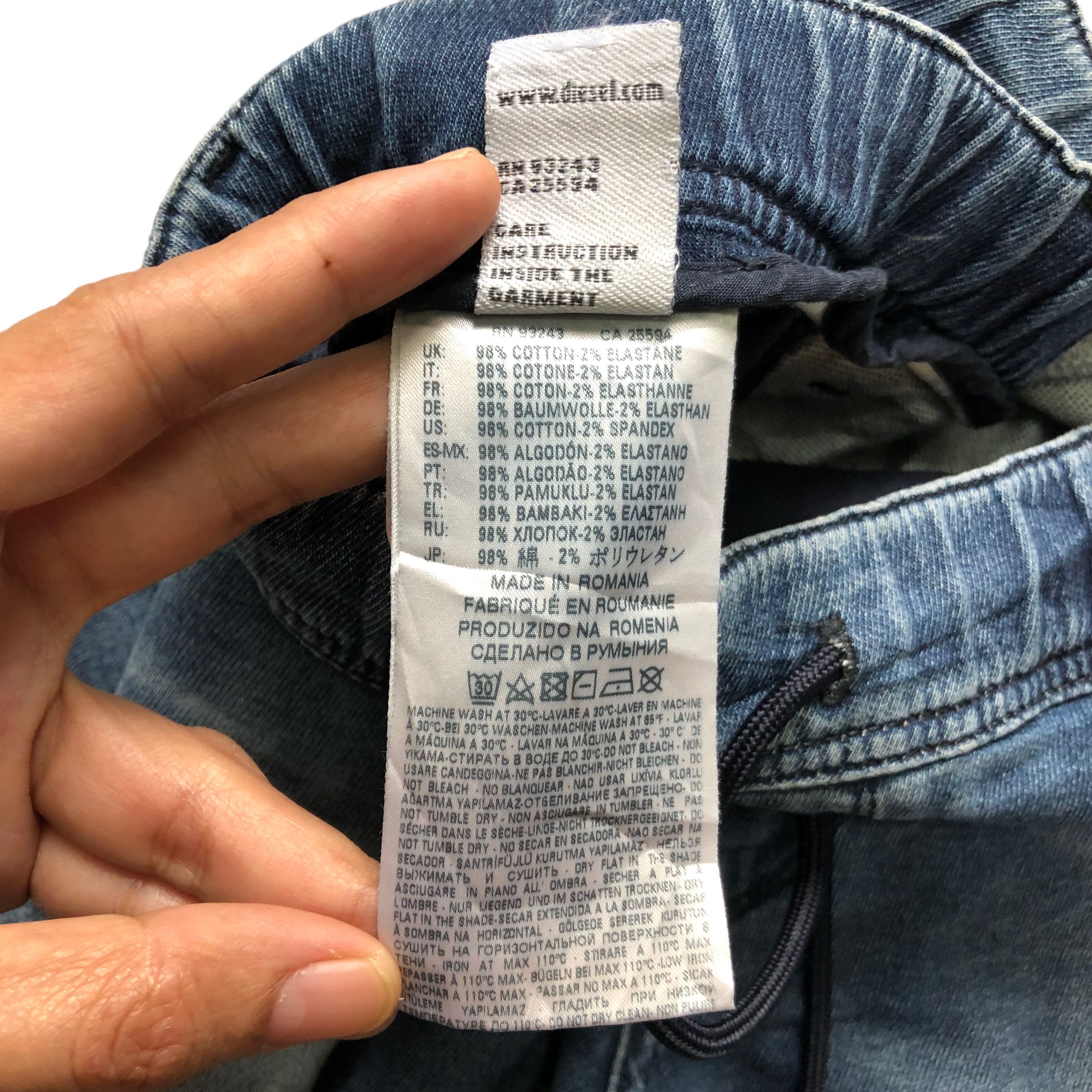 Diesel RARE DIESEL DENIM + SWEATPANTS HYBRID DENIM PANTS #7284-125 Size US 36 / EU 52 - 11 Thumbnail