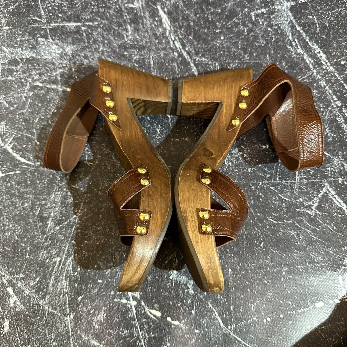 Pedro Garcia Pedro Garcia Wedge Women’s Leather Sandals Heels Size 40 Size US 10 / IT 40 - 8 Thumbnail