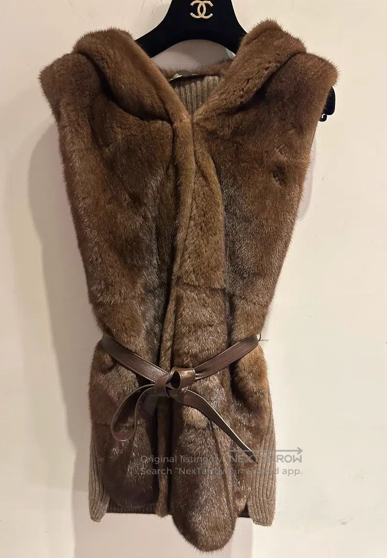 Loro Piana Loro Piana Hooded Mink Cashmere Vest Size XS / US 0-2 / IT 36-38 - 1 Thumbnail