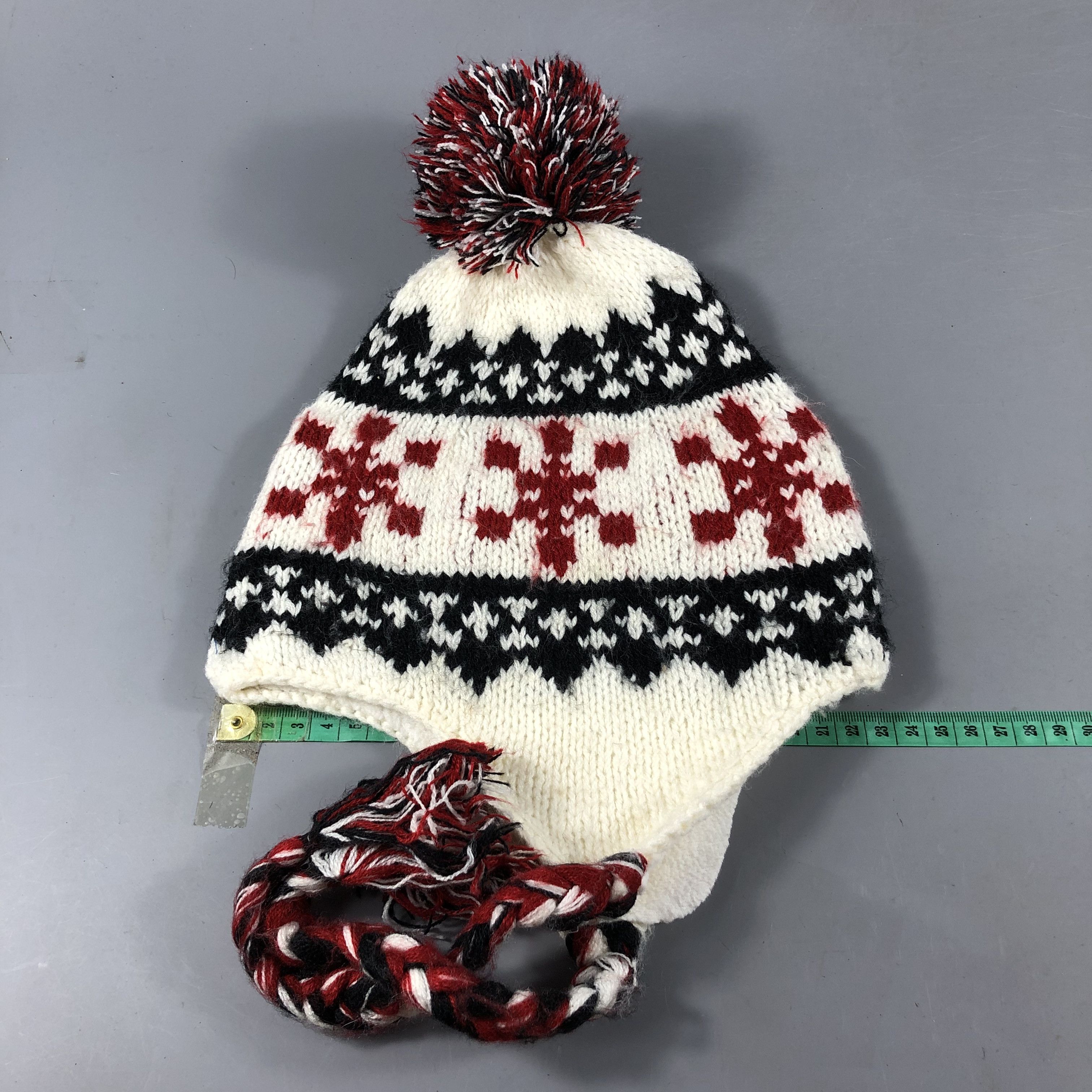 Vintage Ollinkari Earflap Bobble Beanie Snowcap Snow Hat B934 Size ONE SIZE - 3 Thumbnail