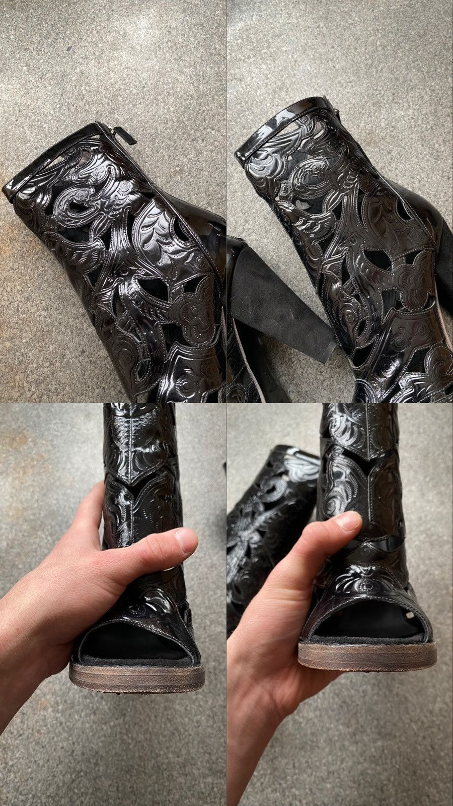 Balmain BALMAIN Runway SS12 Leather High Heels Ankle Boots Size US 8.5 / IT 38.5 - 10 Thumbnail