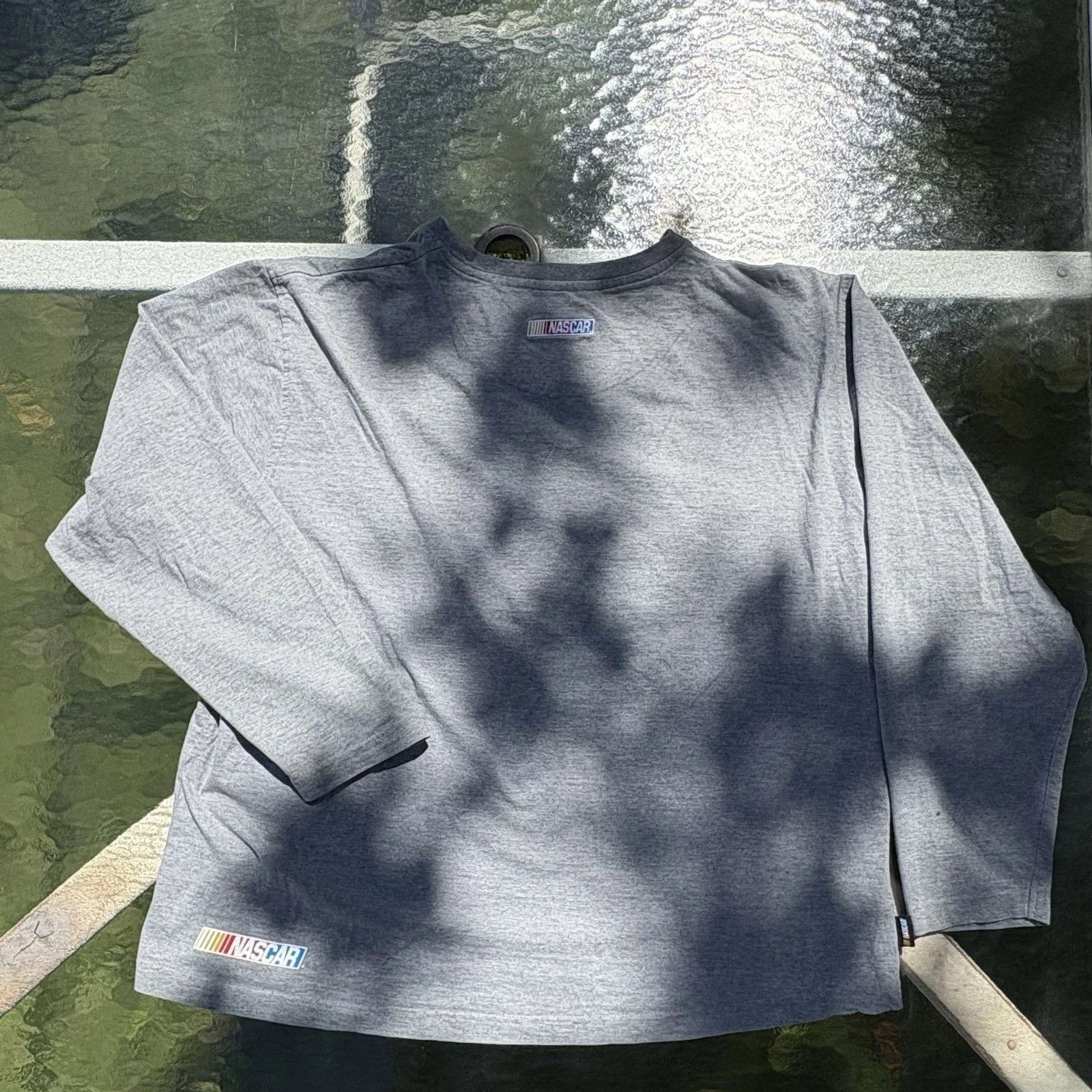 NASCAR Vintage Nascar Long Sleeve T-Shirt Grey Men's M-L Size US M / EU 48-50 / 2 - 2 Thumbnail