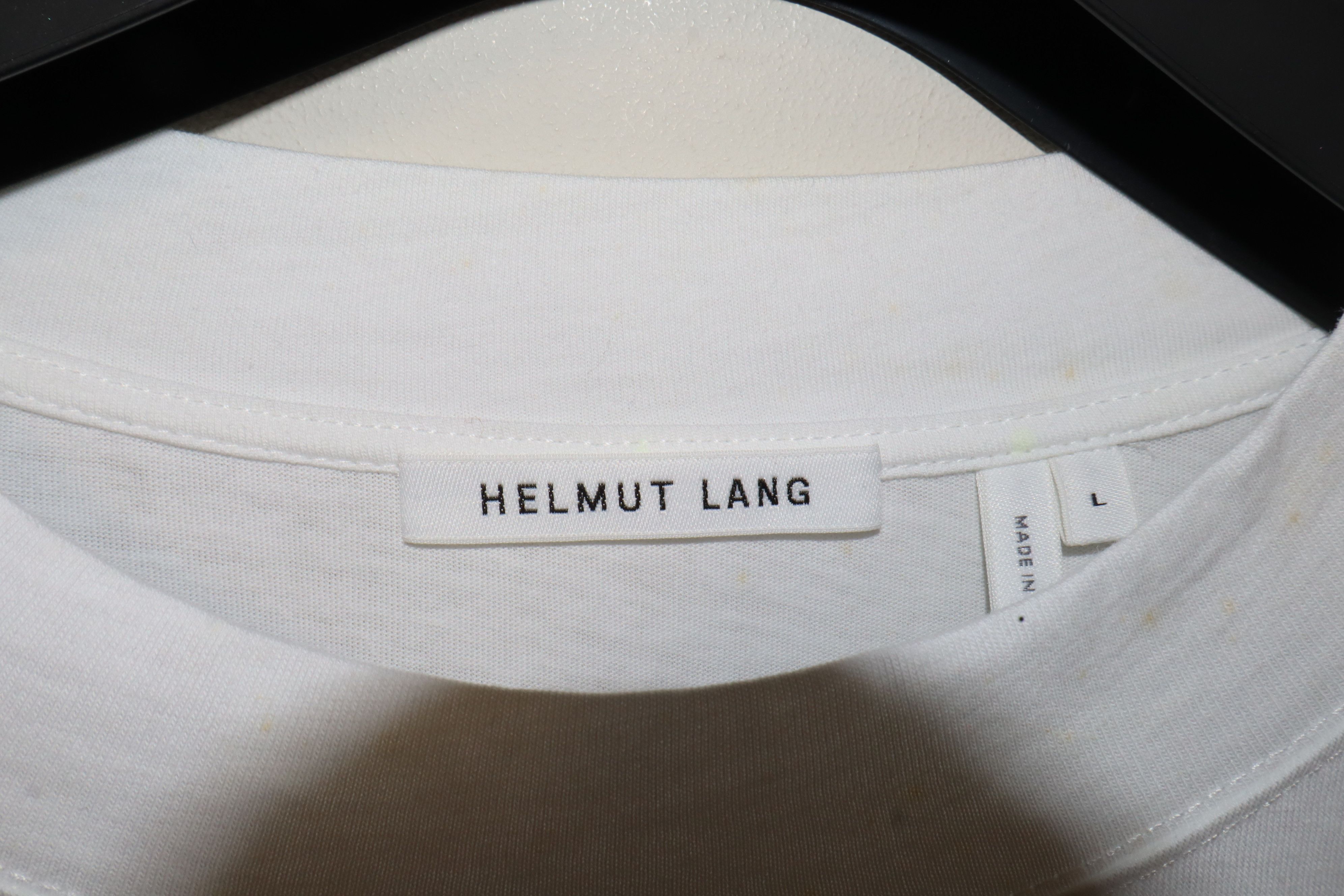 Helmut Lang Logo box print t-shirt Size US L / EU 52-54 / 3 - 4 Thumbnail