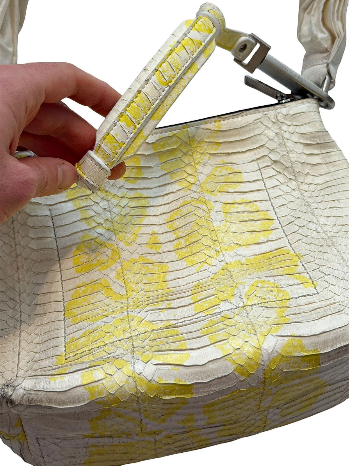 Rick Owens Performa Yellow Acid Python Snakeskin Bag Size ONE SIZE - 7 Thumbnail