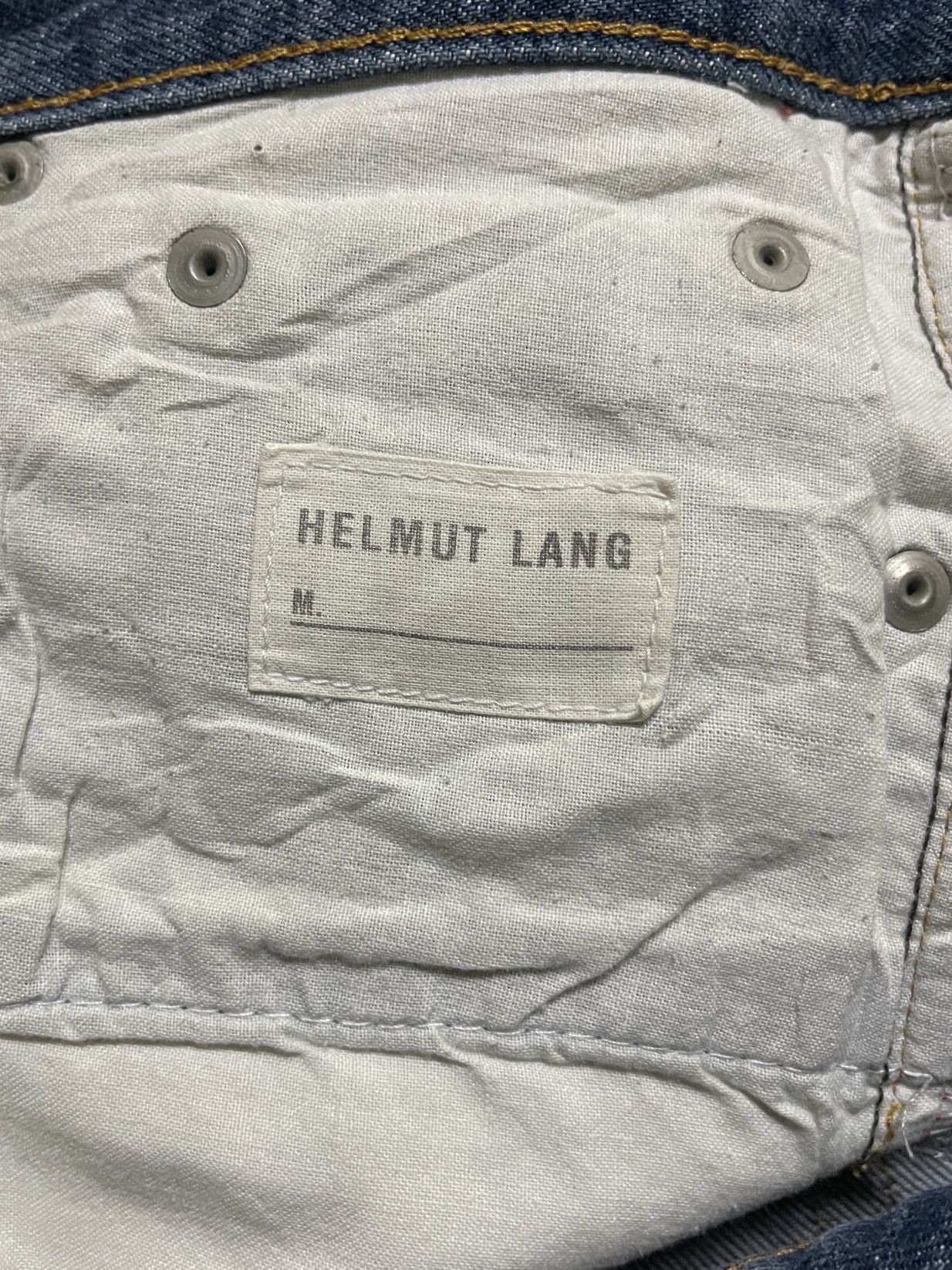 Helmut Lang × Vintage Helmut Lang Blue Jeans Size US 30 / EU 46 - 21 Thumbnail