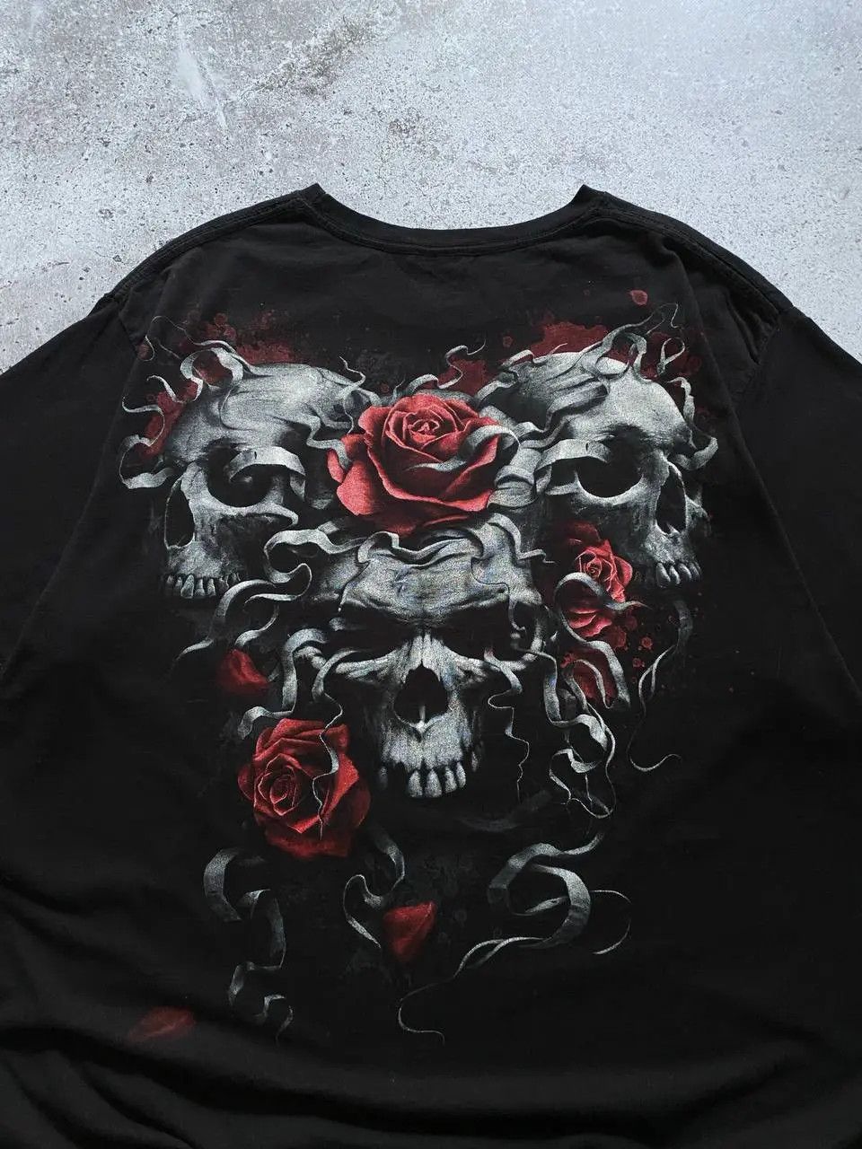Other VINTAGE SPIRAL OVER PRINT SKULL LOGO T SHIRT Size US XL / EU 56 / 4 - 3 Thumbnail