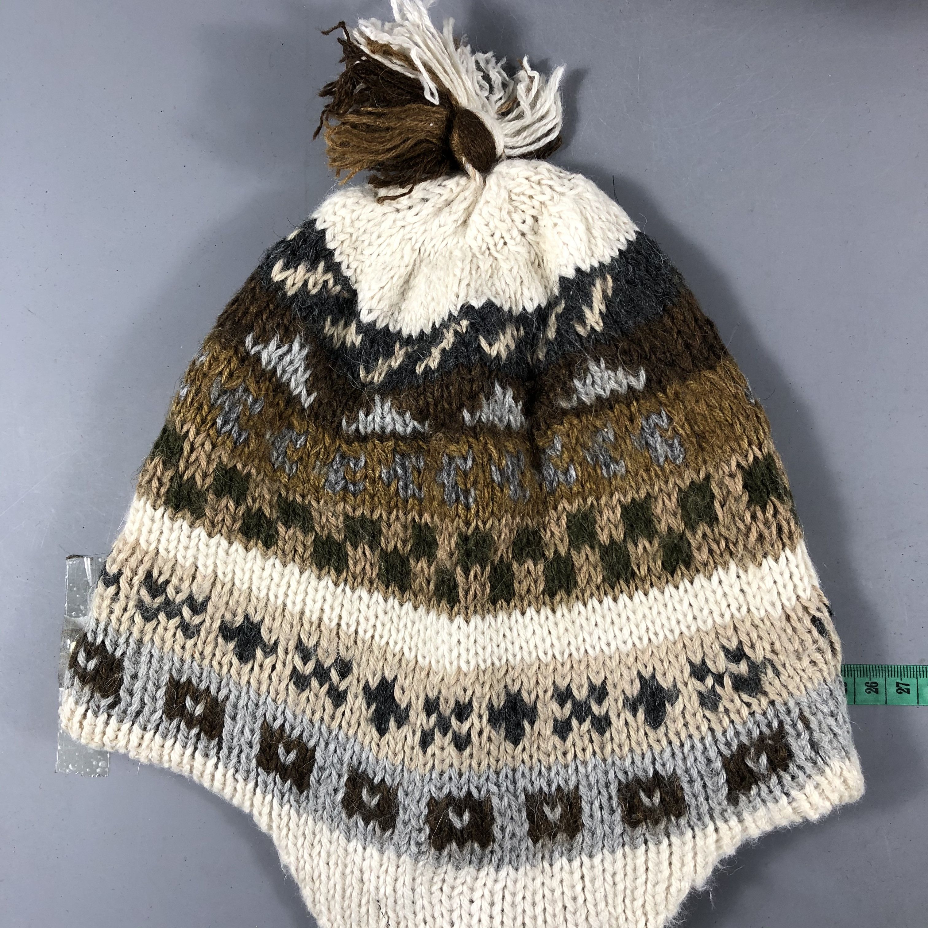 Japanese Brand Alpaca Earflap Beanie Snowcap Hat Size ONE SIZE - 3 Thumbnail