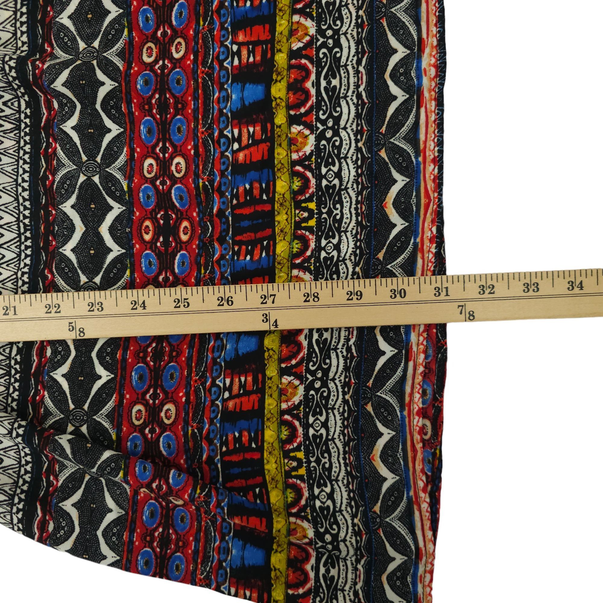 Other Yahada Tribal Geometric Boho Mini Dress Womens S Fringe Size S / US 4 / IT 40 - 8 Thumbnail