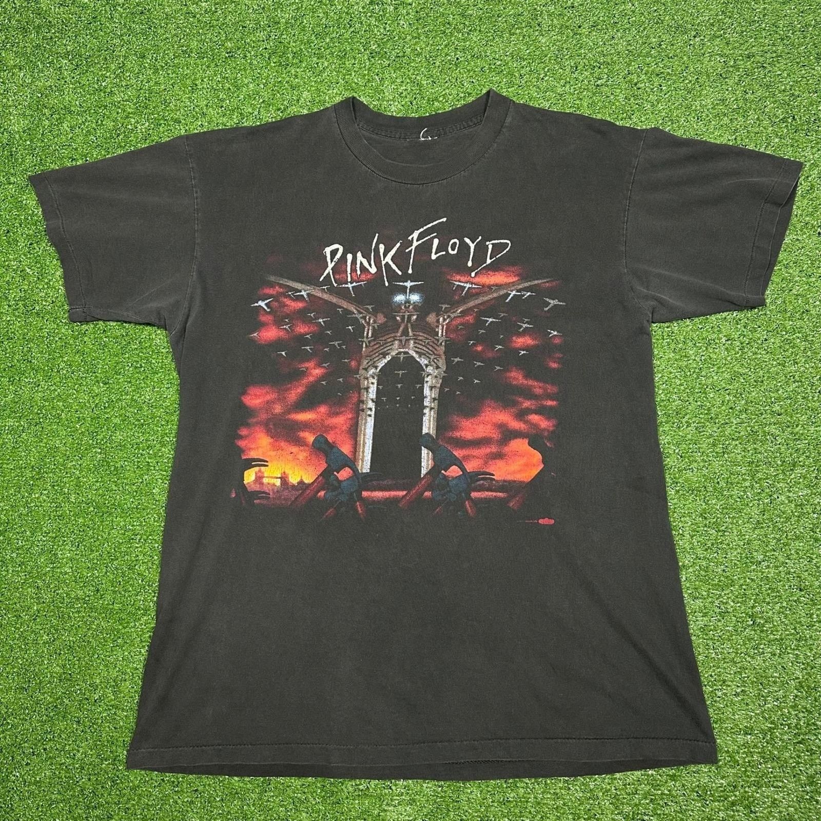 Pink Floyd Vintage 90s Pink Floyd The Wall Band T Shirt Mens L 