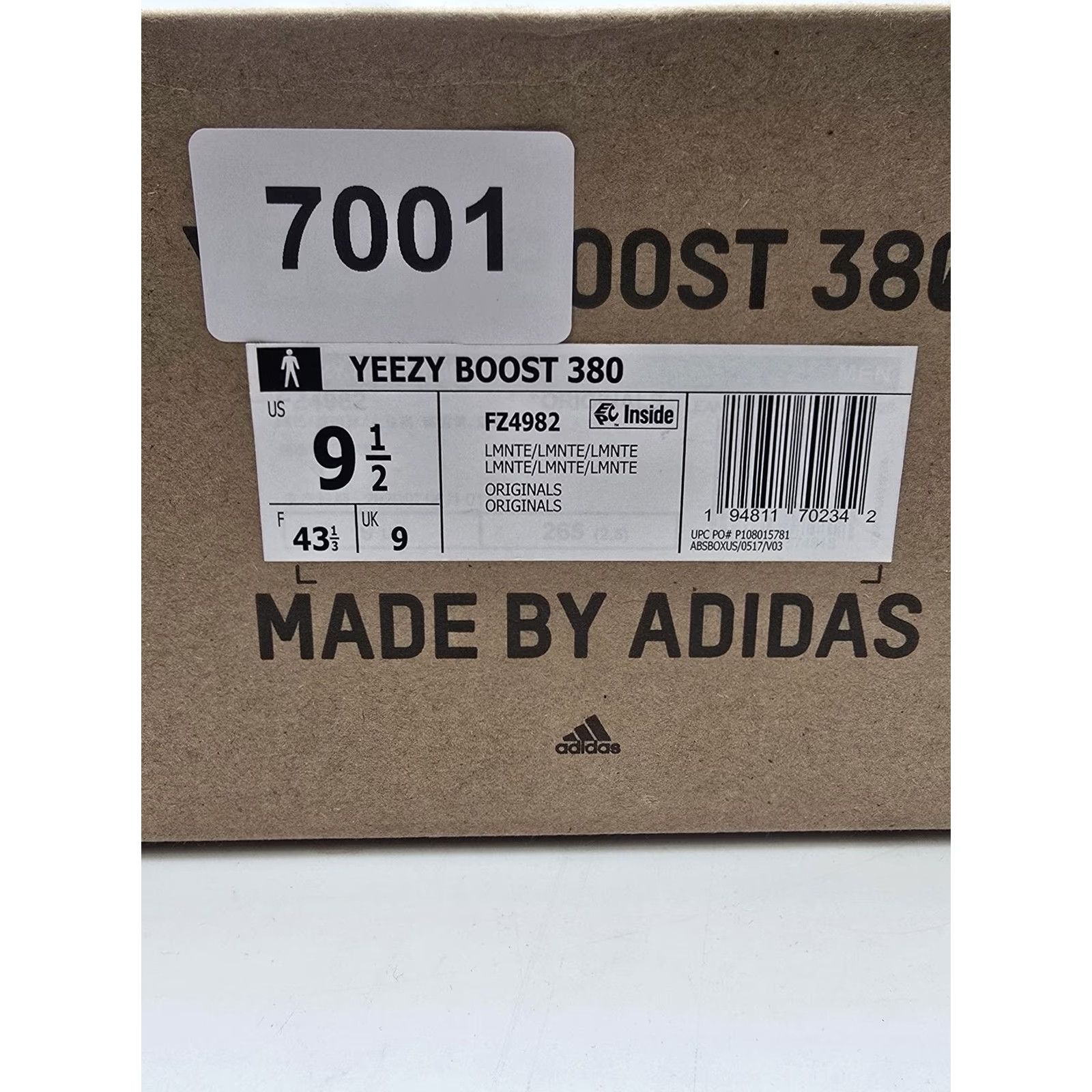 Adidas Adidas Yeezy Boost 380 Shoes Mens 9.5 Brown LMNTE Low Top Sneaker FZ4982 Size US M / EU 48-50 / 2 - 6 Thumbnail