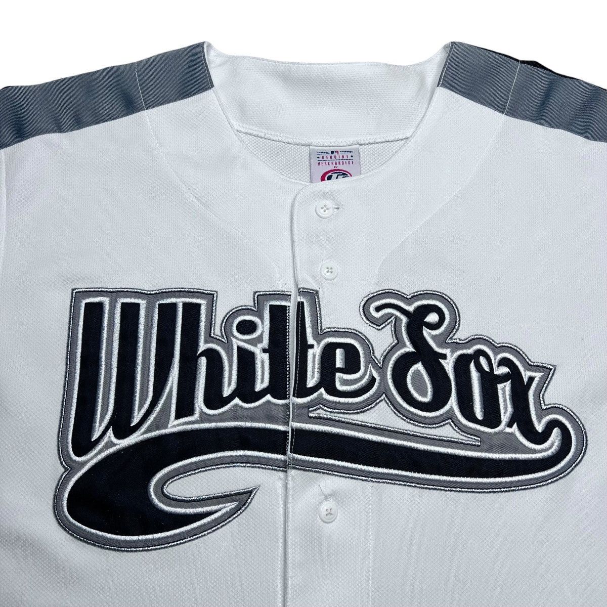 MLB × Vintage Vtg 2000s MLB Chicago White Sox Spell Out True Fan Jersey Size US L / EU 52-54 / 3 - 4 Thumbnail