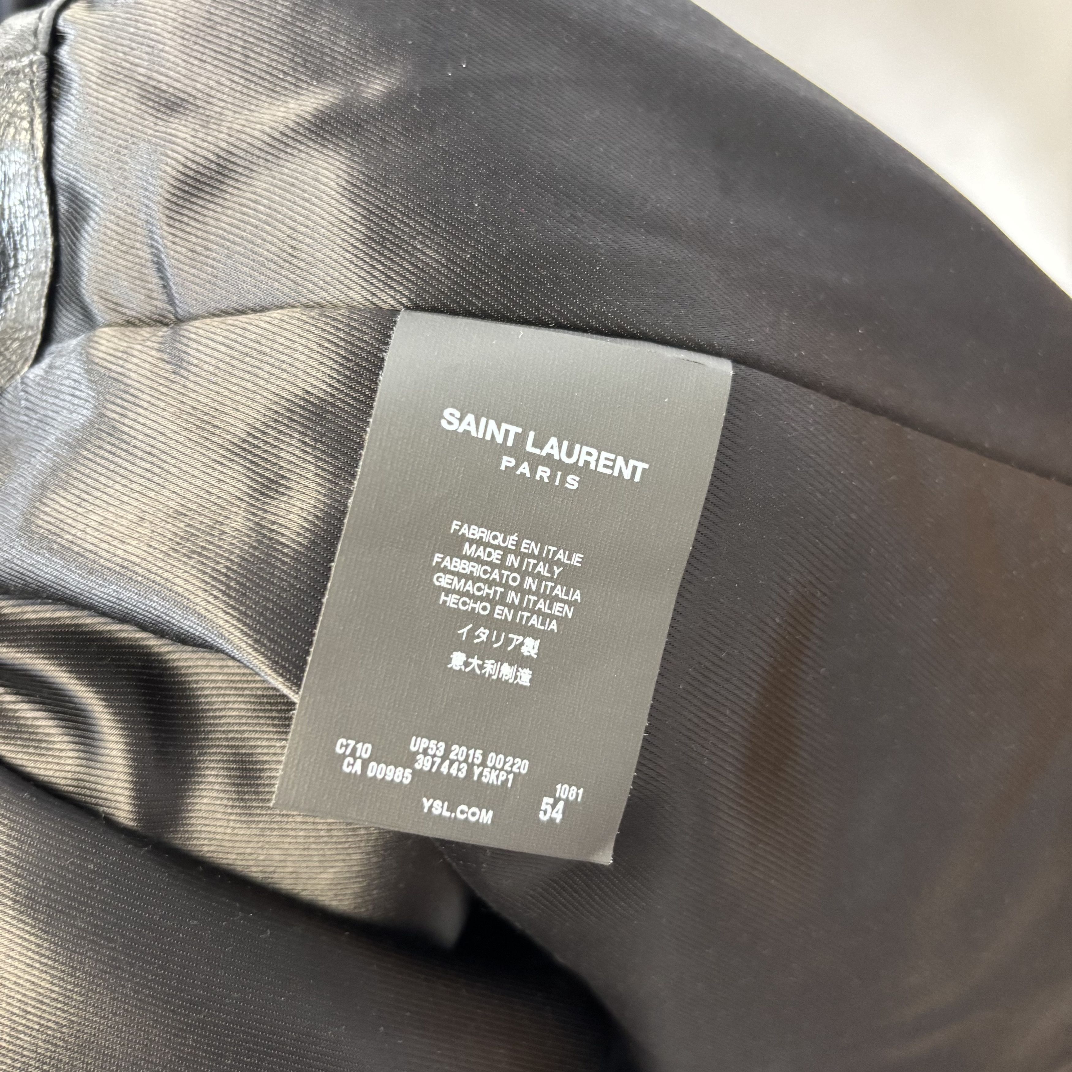 Saint Laurent Paris Saint Laurent Leather Biker Jacket Size US L / EU 52-54 / 3 - 5 Thumbnail